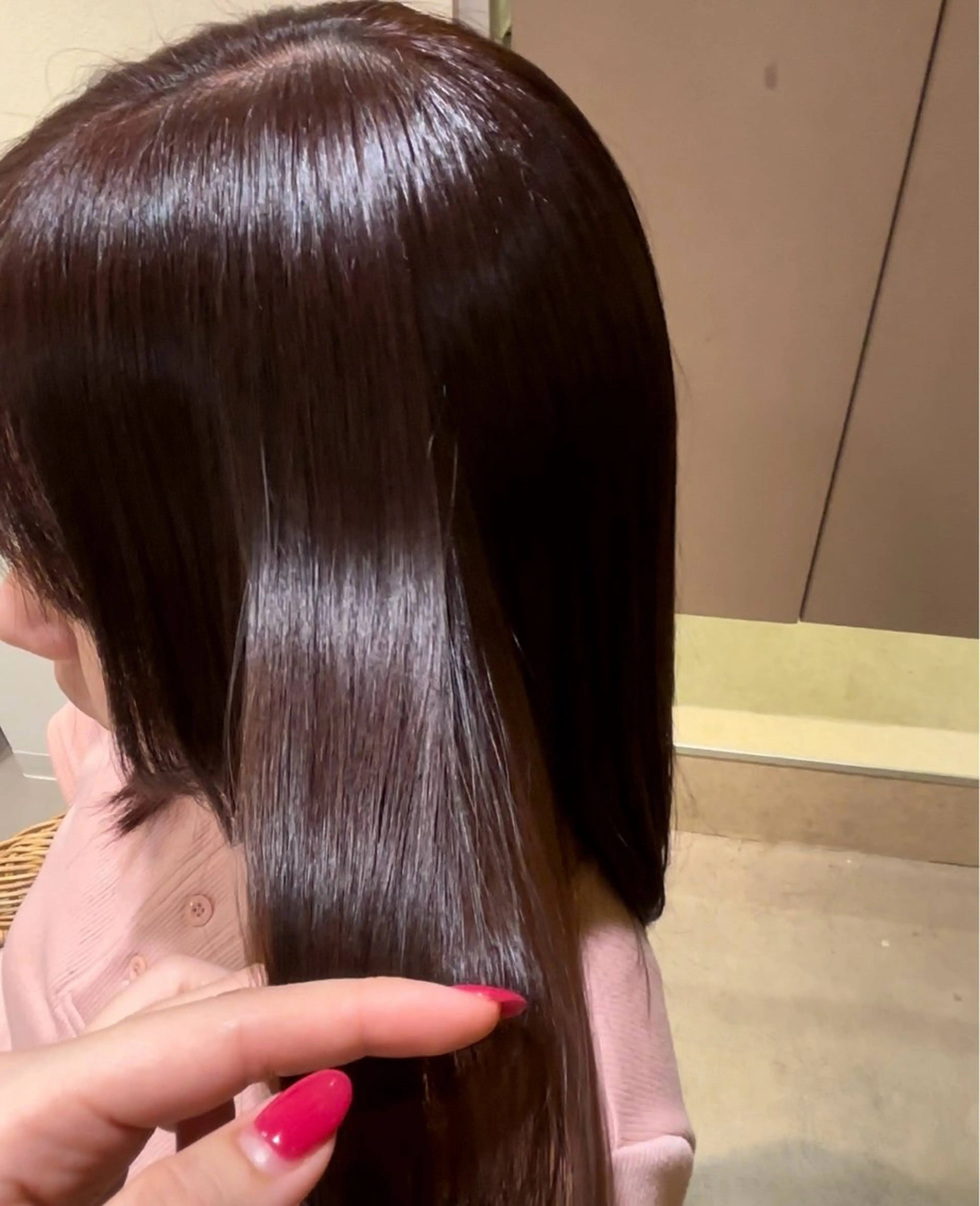 ワンカラー+髪質改善トリートメント(2step生オイルトリートメント)¥17,050→¥11,000の写真