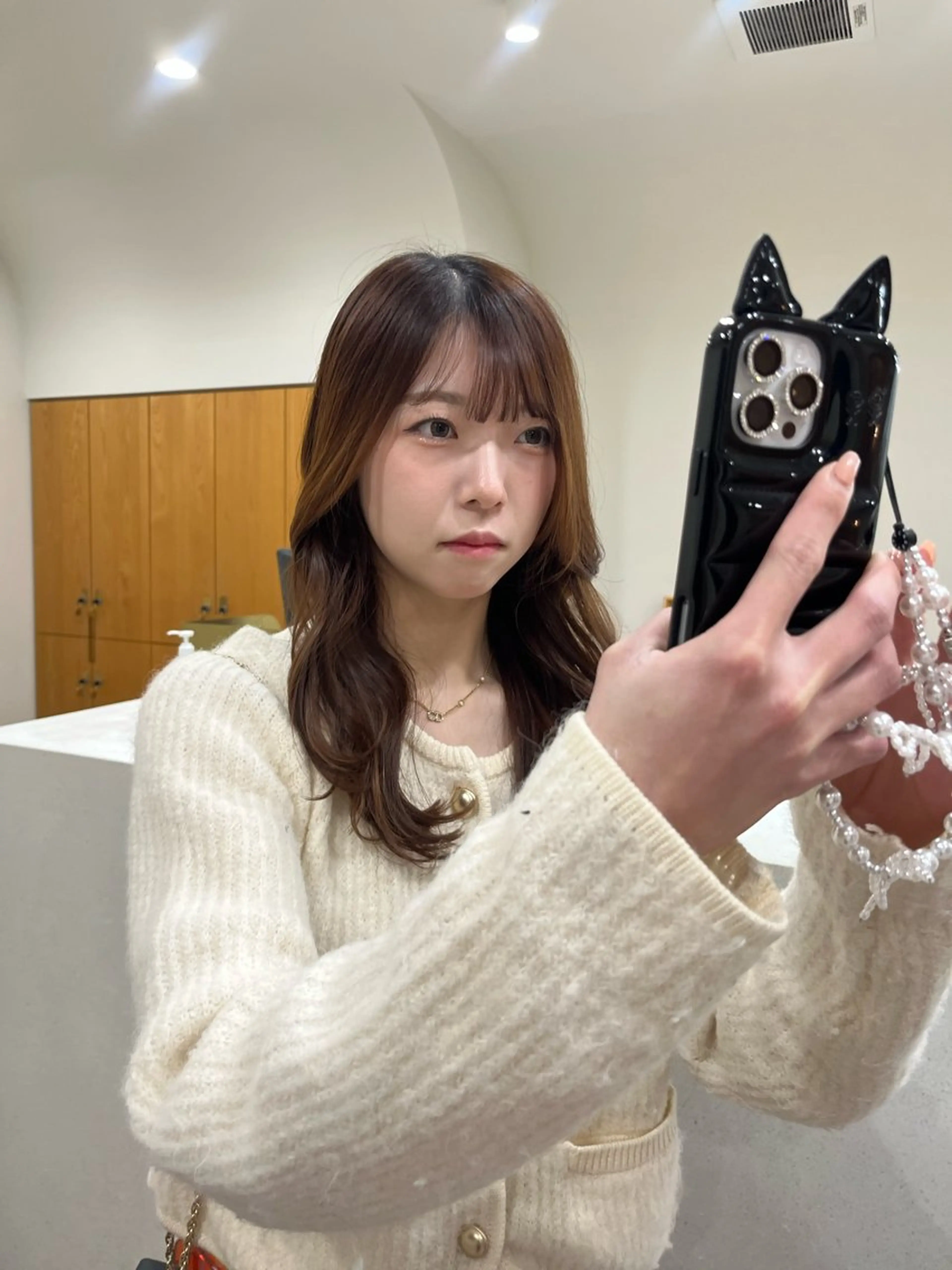 ロング レイヤーカット 小顔カット 似合わせカット🌼 沙奈のヘアスタイル