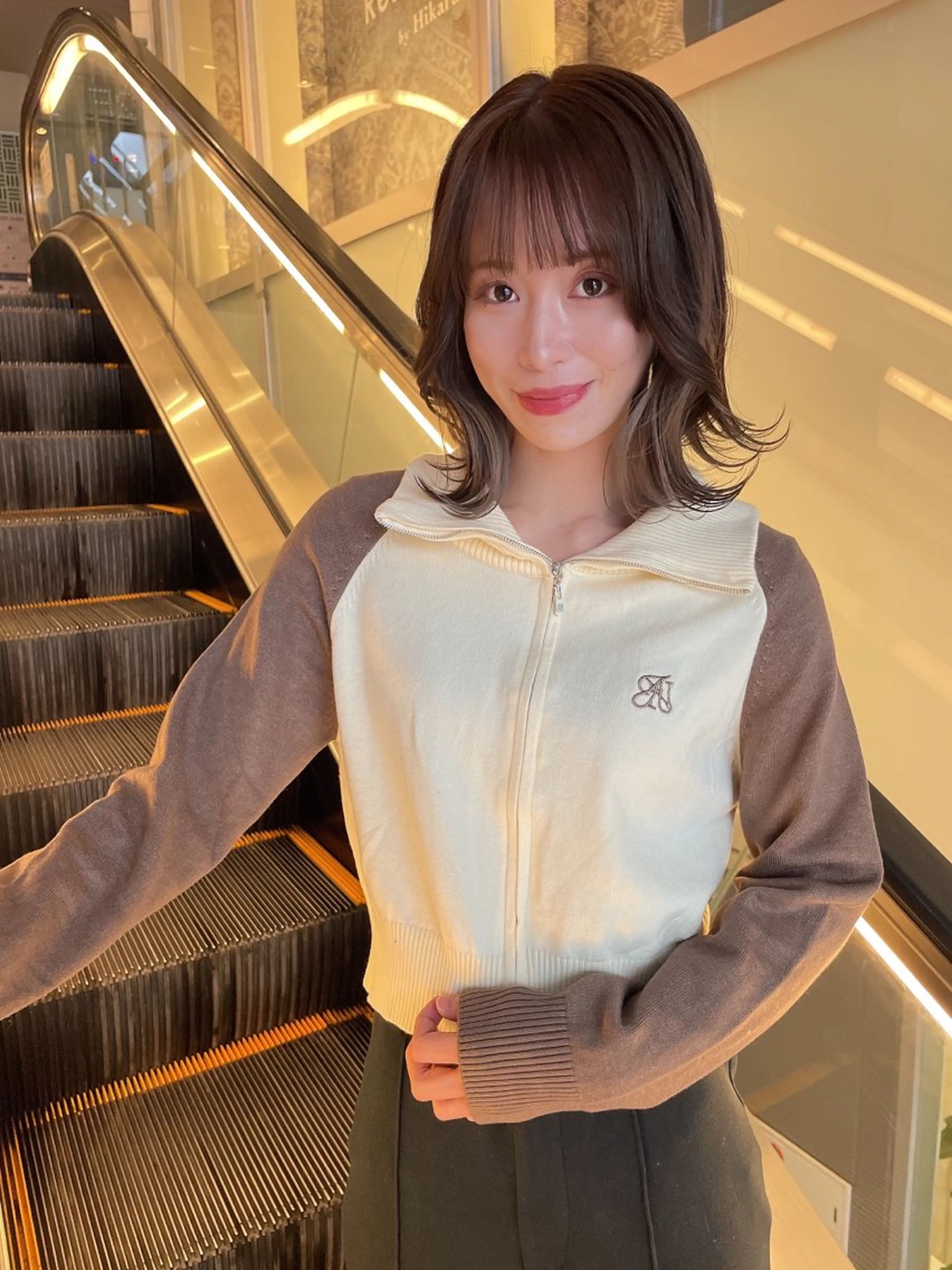 ミディアム カラー カット ヘアカラー トリートメント 髪質改善will hairdesignのヘアスタイル