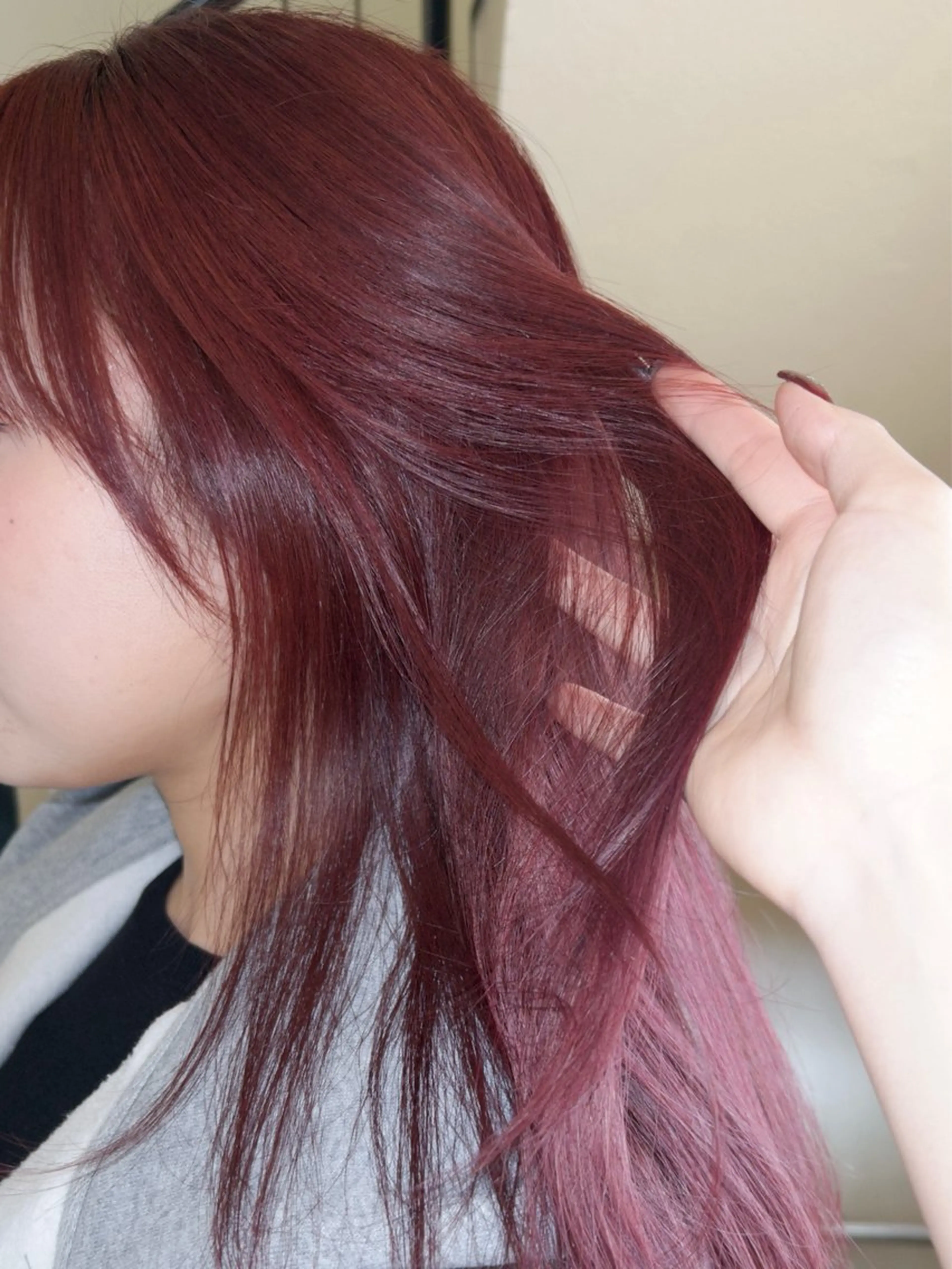 【人気メニュー】bleachなしのダブルカラー+補修ケアトリートメント🪢❤️の写真