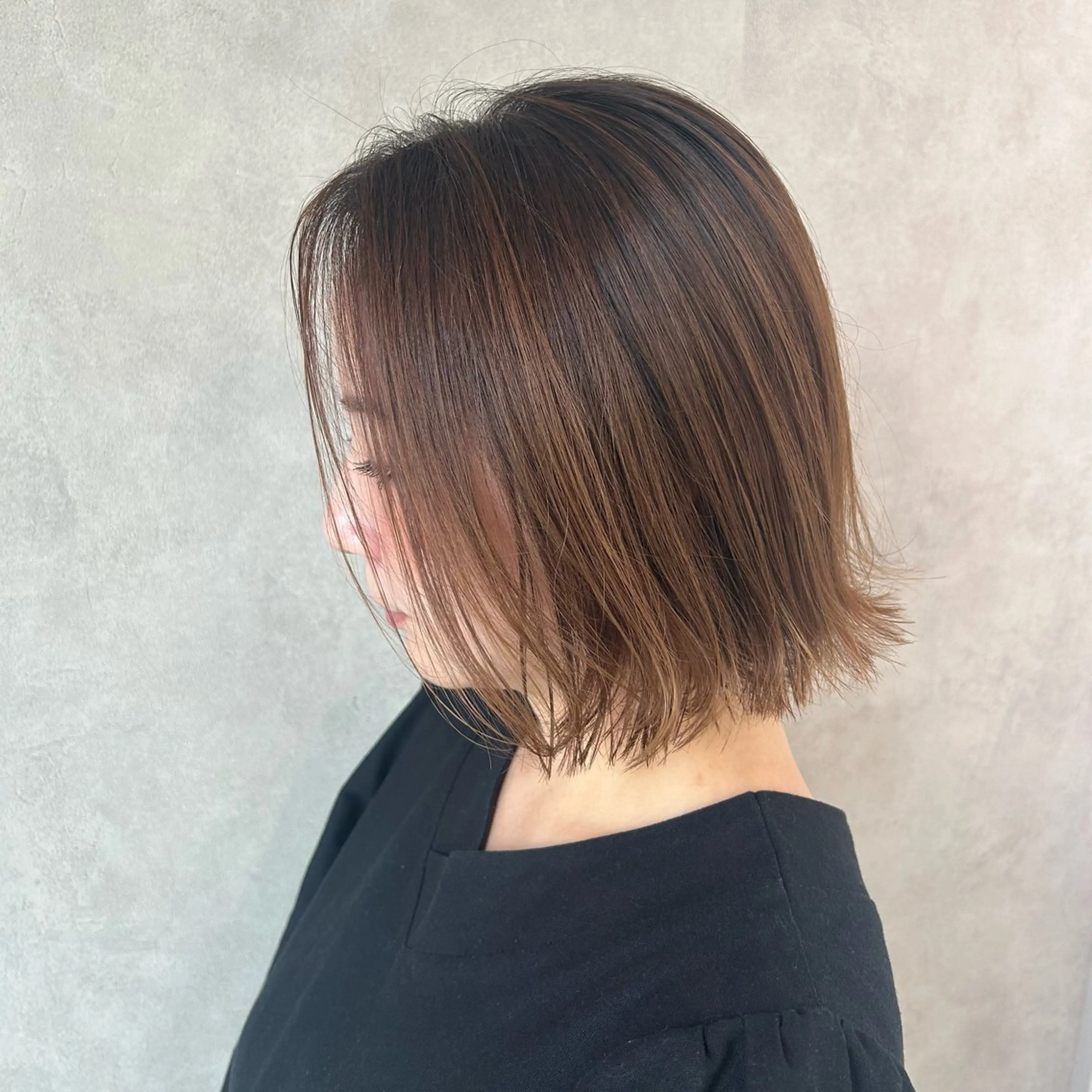 ショート カラー 切りっぱなしボブ ボブ 外ハネヘア カット 透明感カラー🫧 /有野ひかりのヘアスタイル
