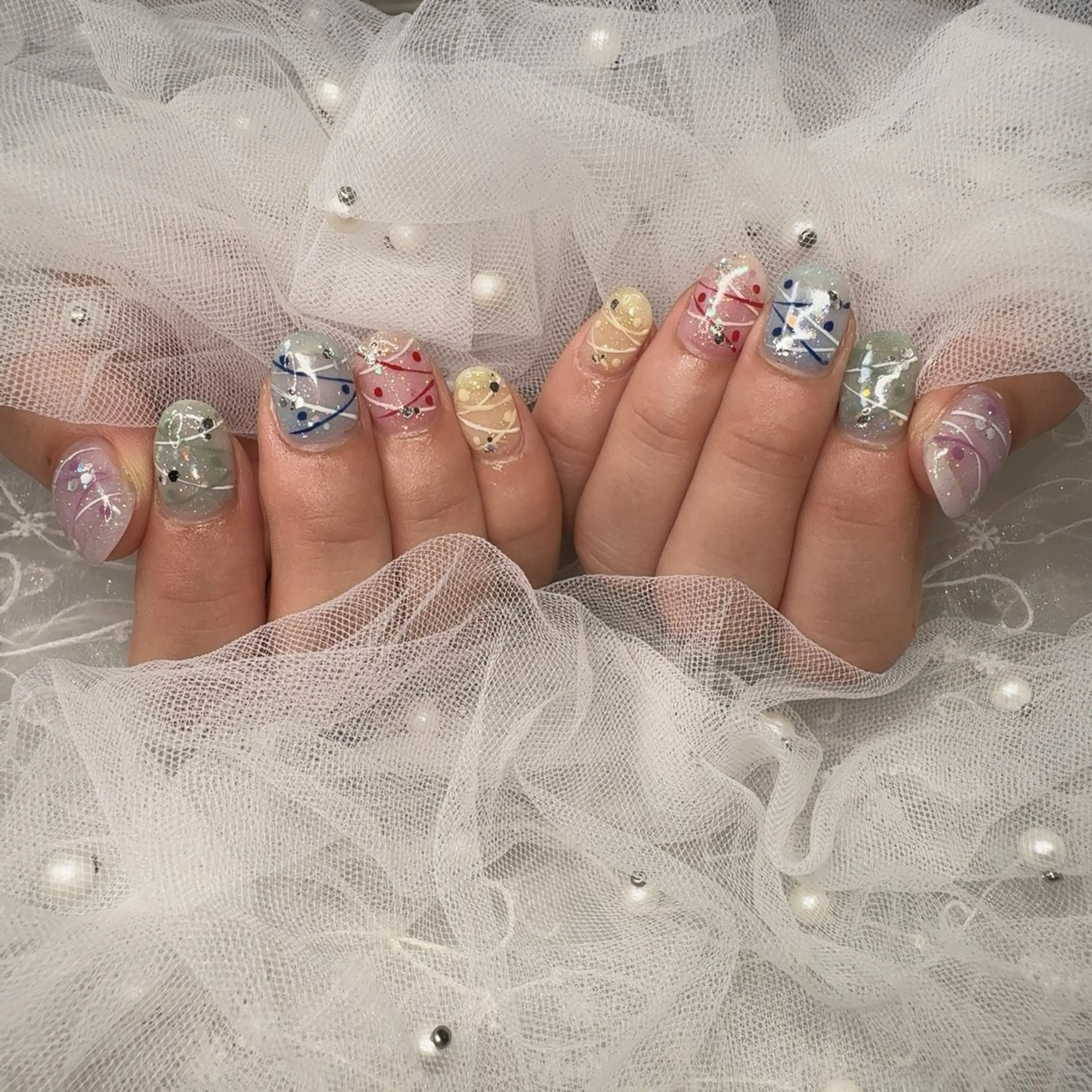 ネイル 持ち込み 夏ネイル ヨーヨーネイル wacca♡nail所属・wacca♡nail Akariのネイルデザイン