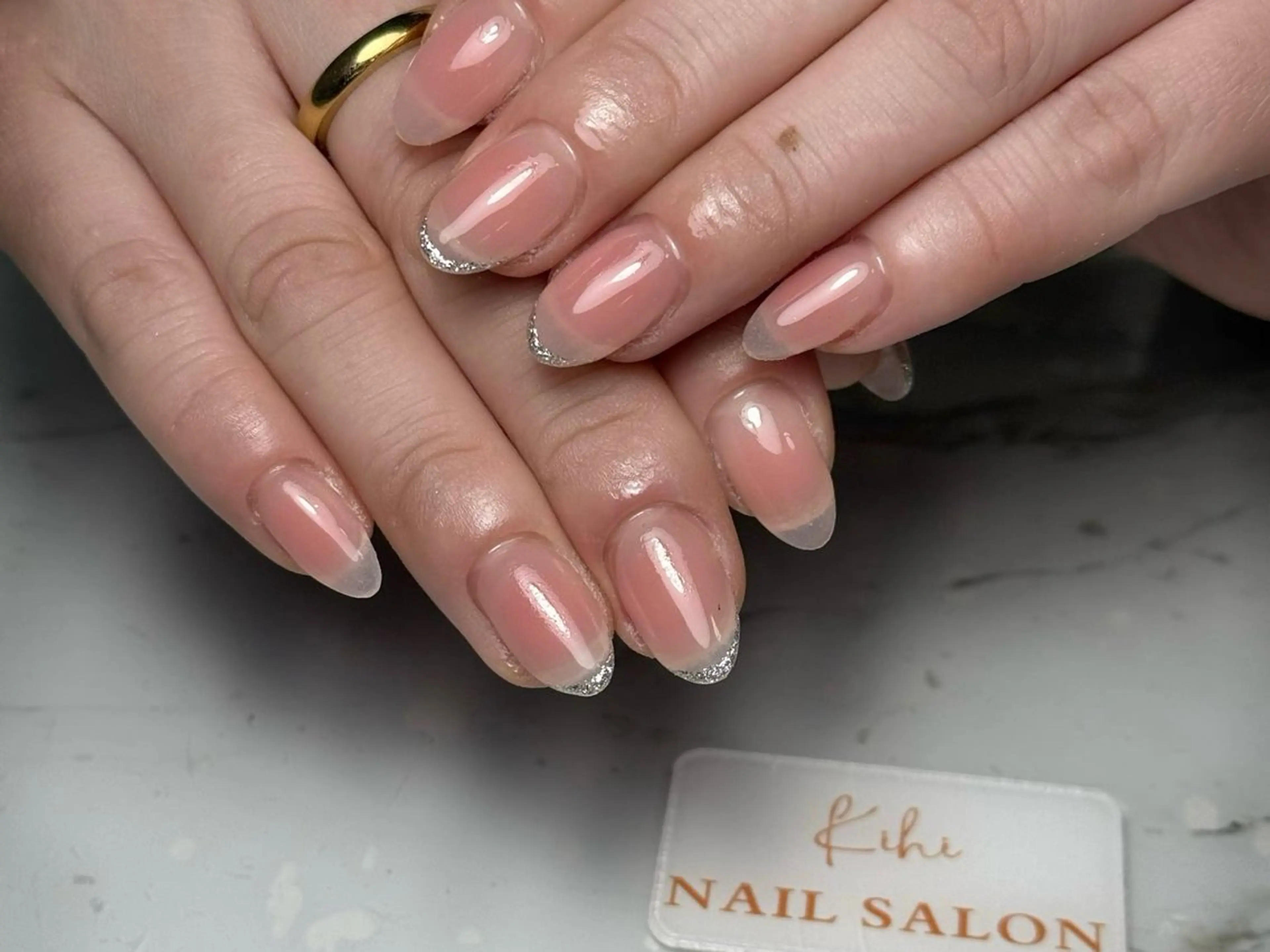 ネイル アートネイル フレンチネイル ジェルネイル グラデーション 韓国ネイル ハンドネイル ハンドケア さくら💮💮 【オフ無料】のネイルデザイン