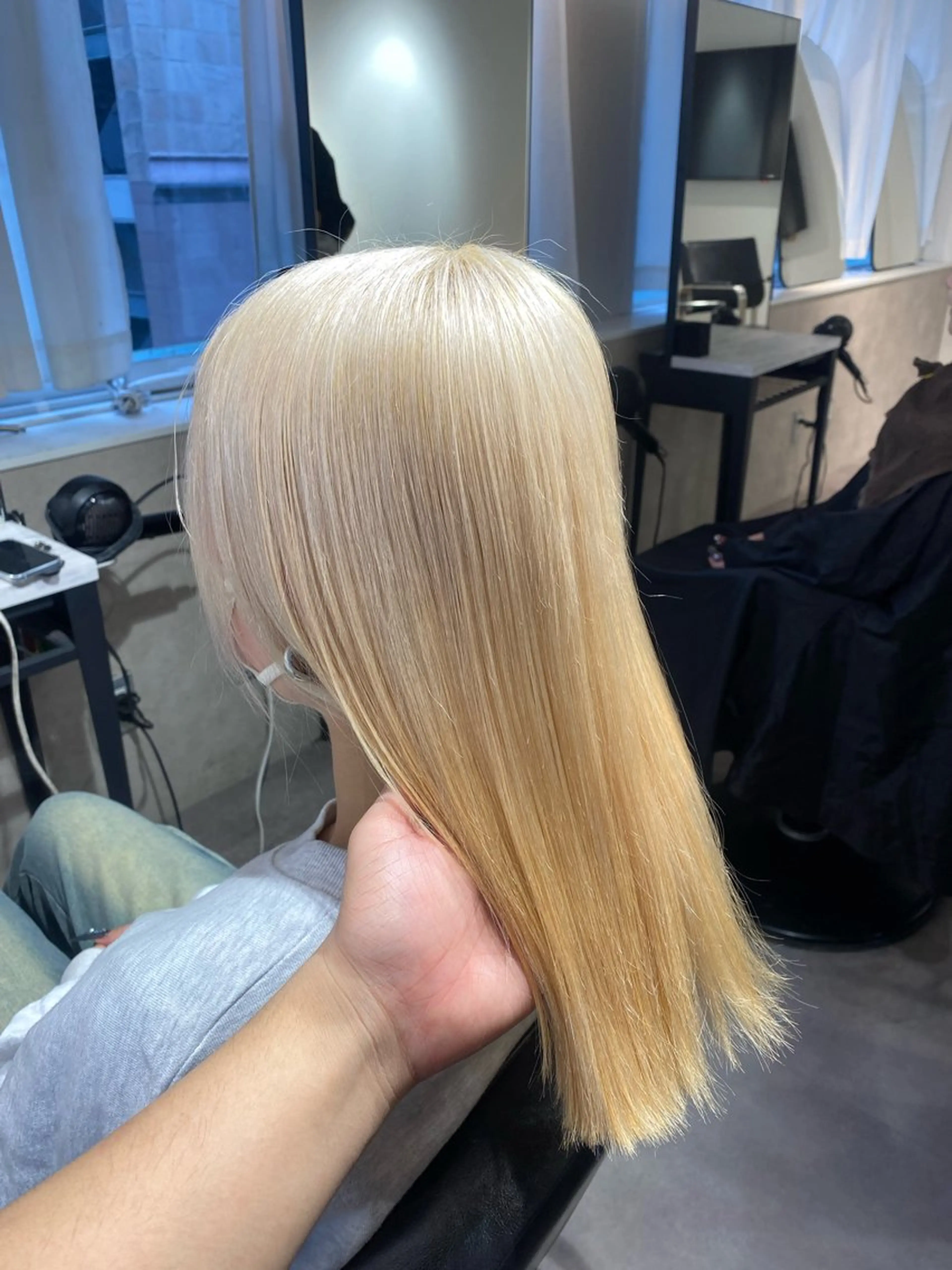 カラー ヘアカラー ヘアセット Seleneコウキ ブリーチ/ハイトーンのヘアスタイル