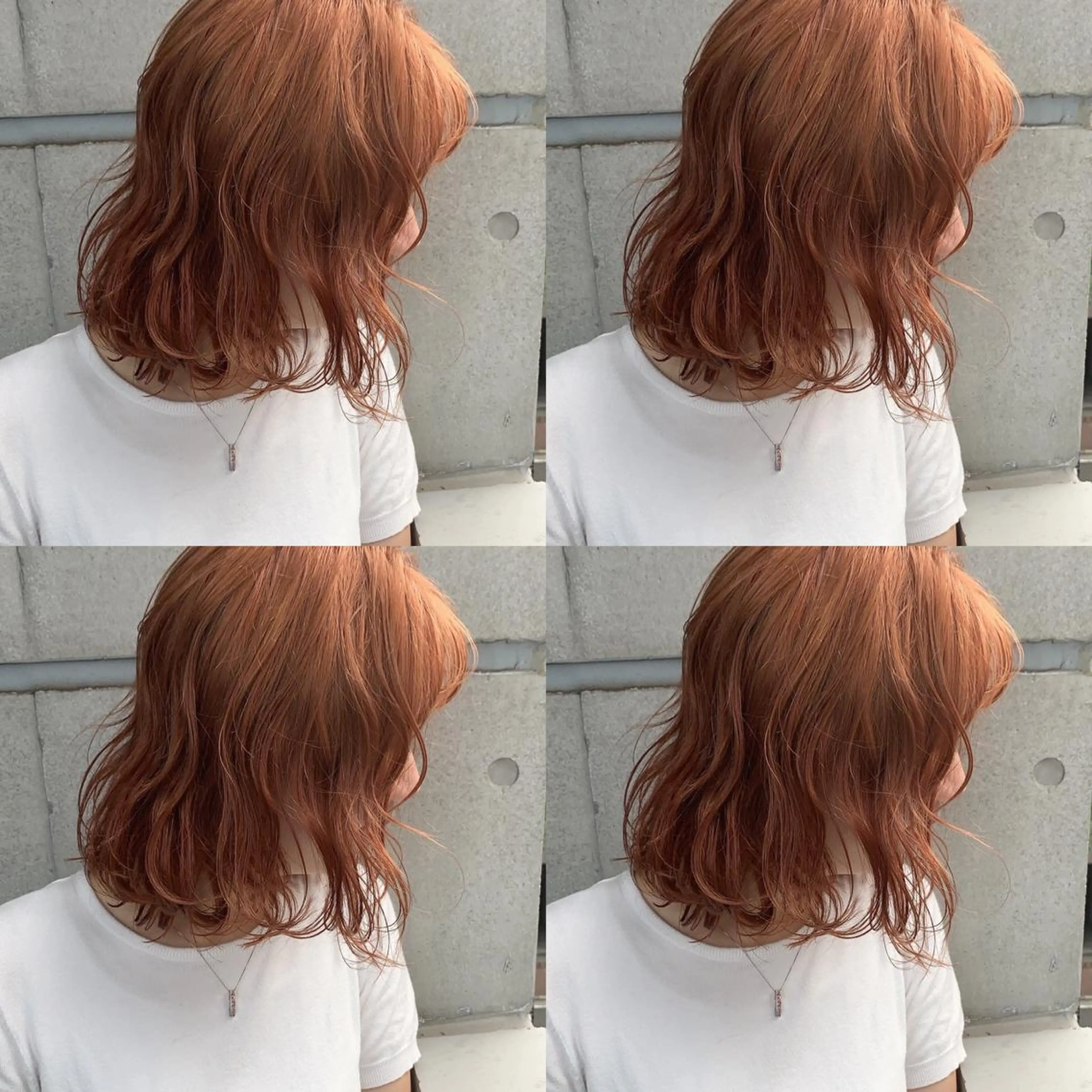 セミロング カラー ブリーチなし透明感 艶🌟YOSHIKIのヘアスタイル