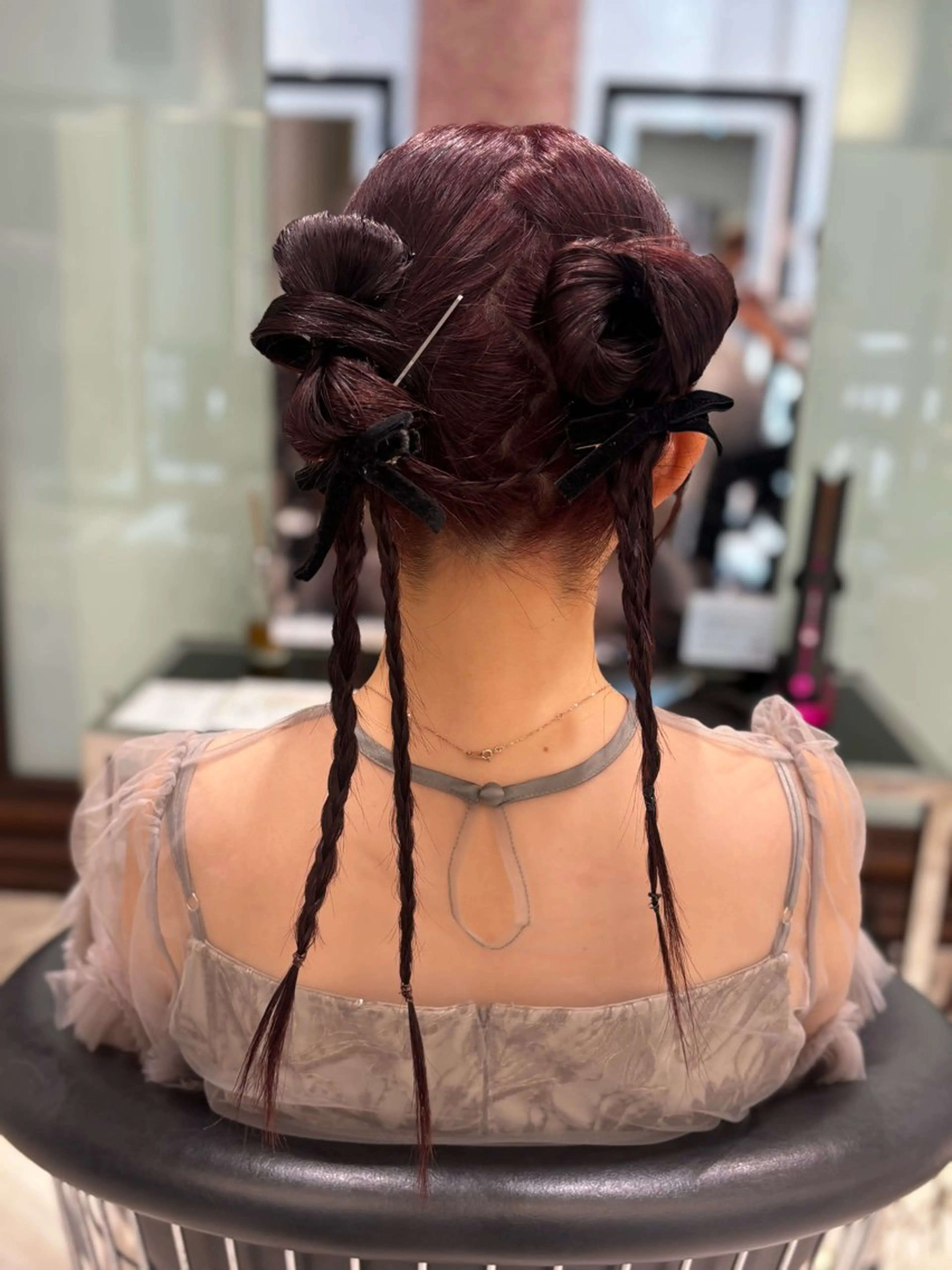 ヘアアレンジ ヘアセット 🌸レイヤーカット /銀座🌸いでいあやのヘアスタイル