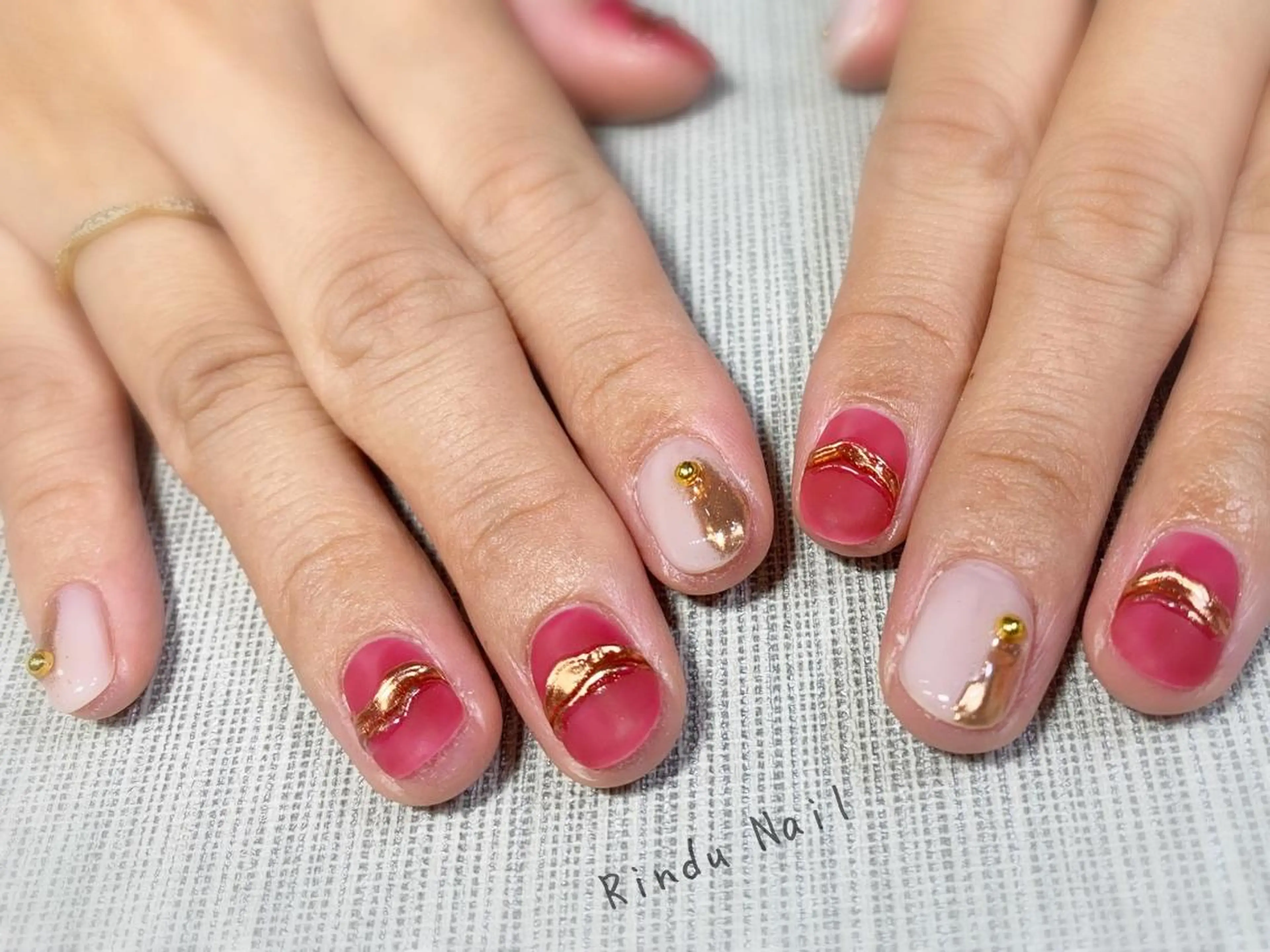 ネイル ニュアンスネイル Rindu Nail 名駅miniのネイルデザイン