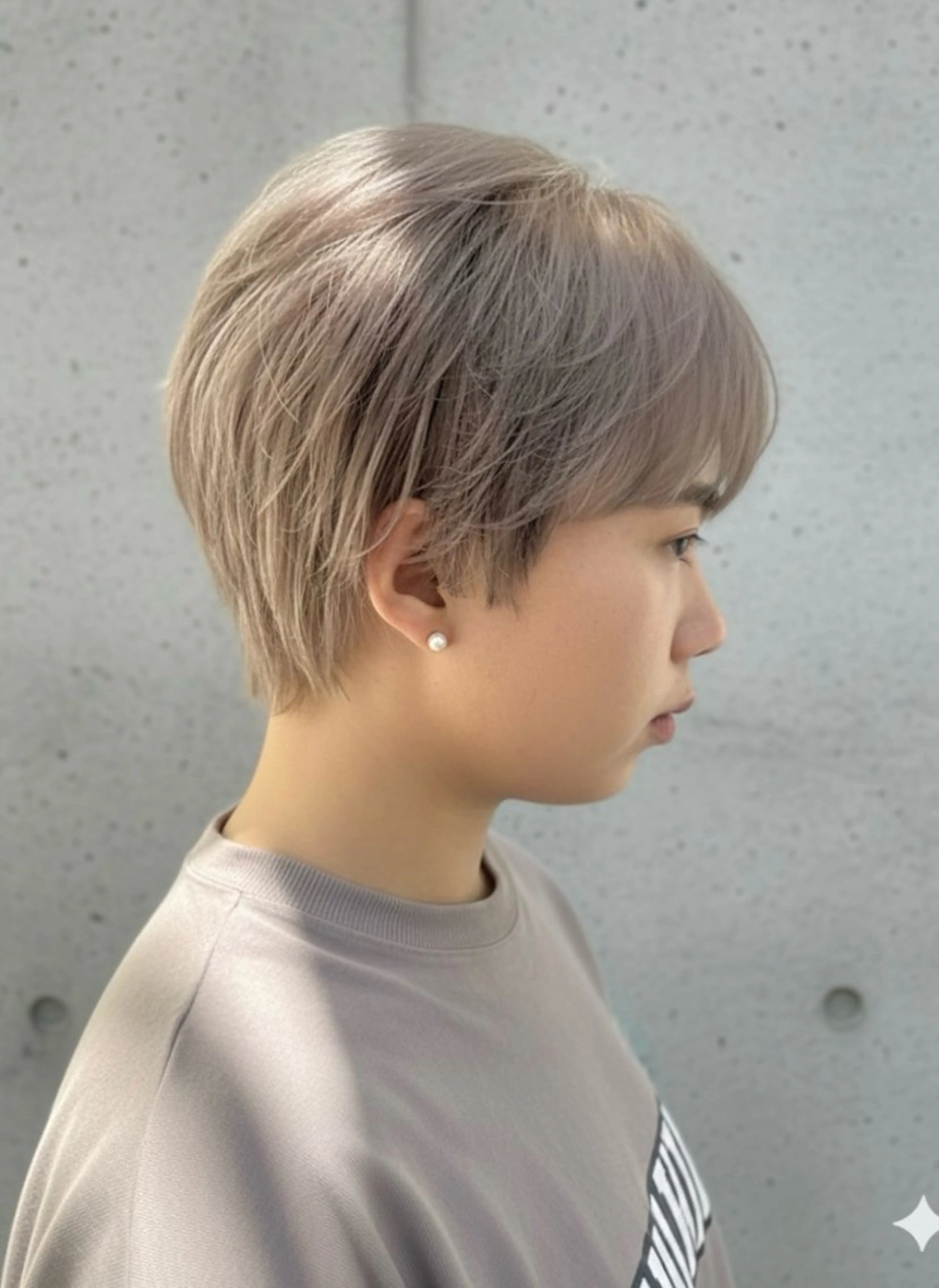 ショート カラー メンズ メンズブリーチ ブリーチ グレージュ カット ヘアカラー 上質メンズスタイル /石川瑠青のヘアスタイル