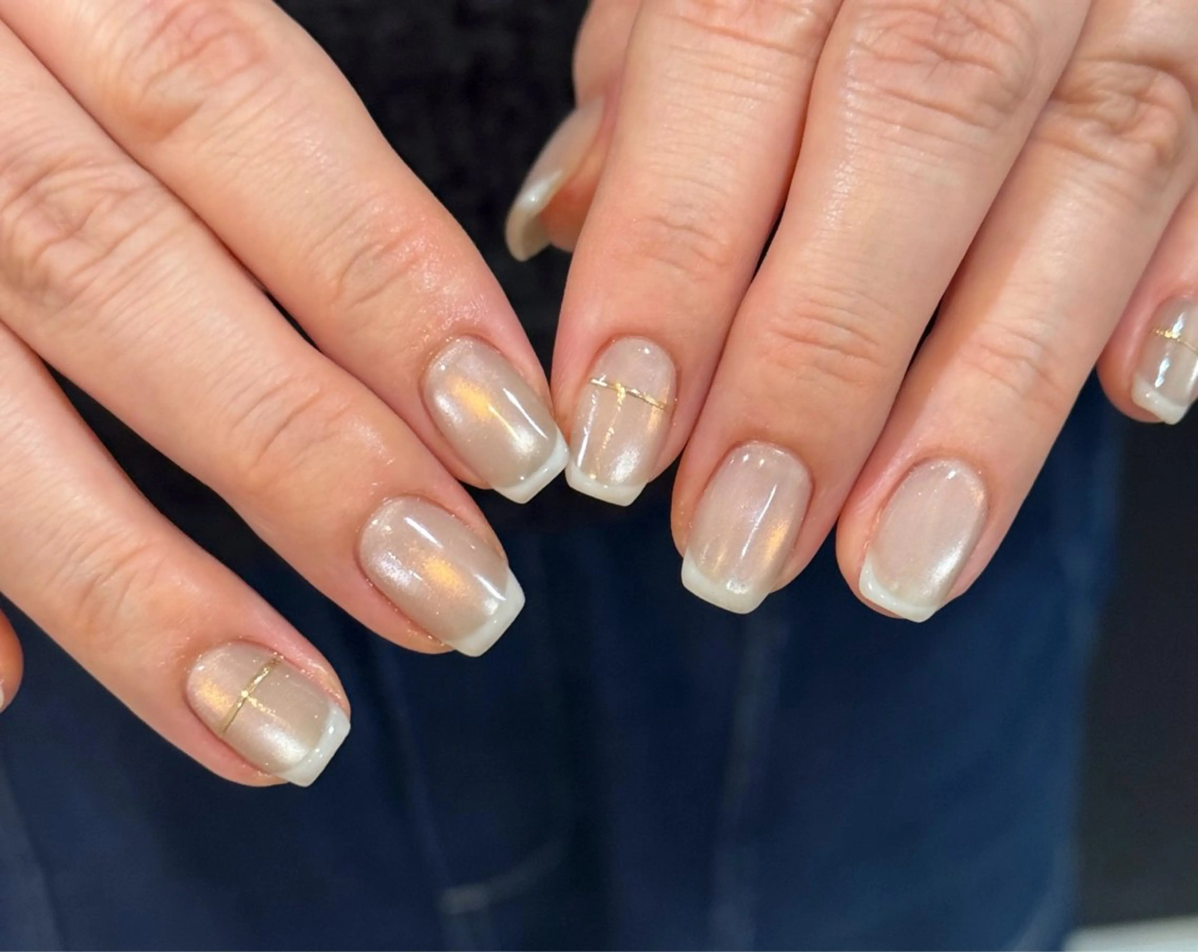 ネイル フレンチネイル マグネットネイル ハンドネイル Blé nailのネイルデザイン