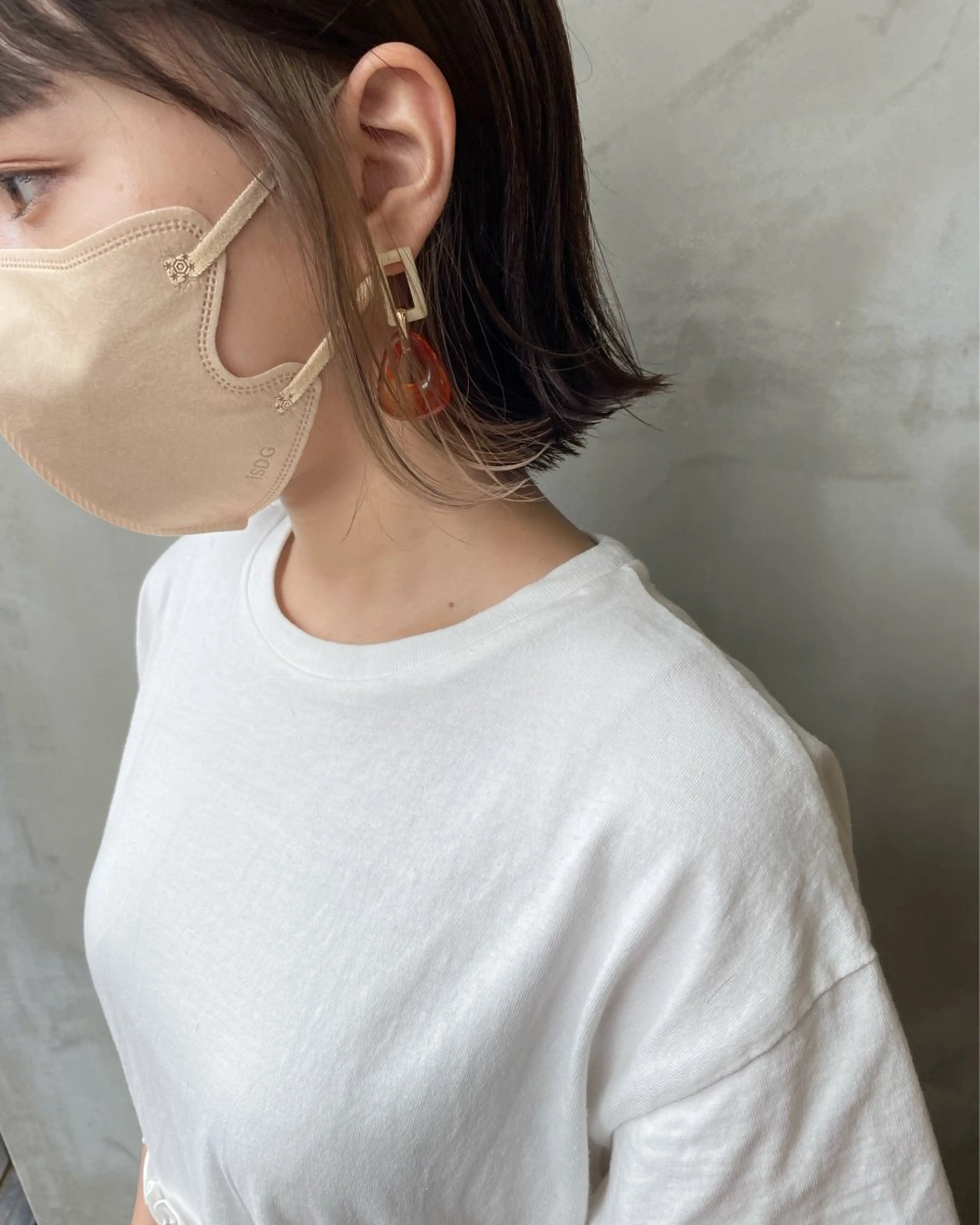 ミディアム カラー インナーカラー regalo 水田のヘアスタイル