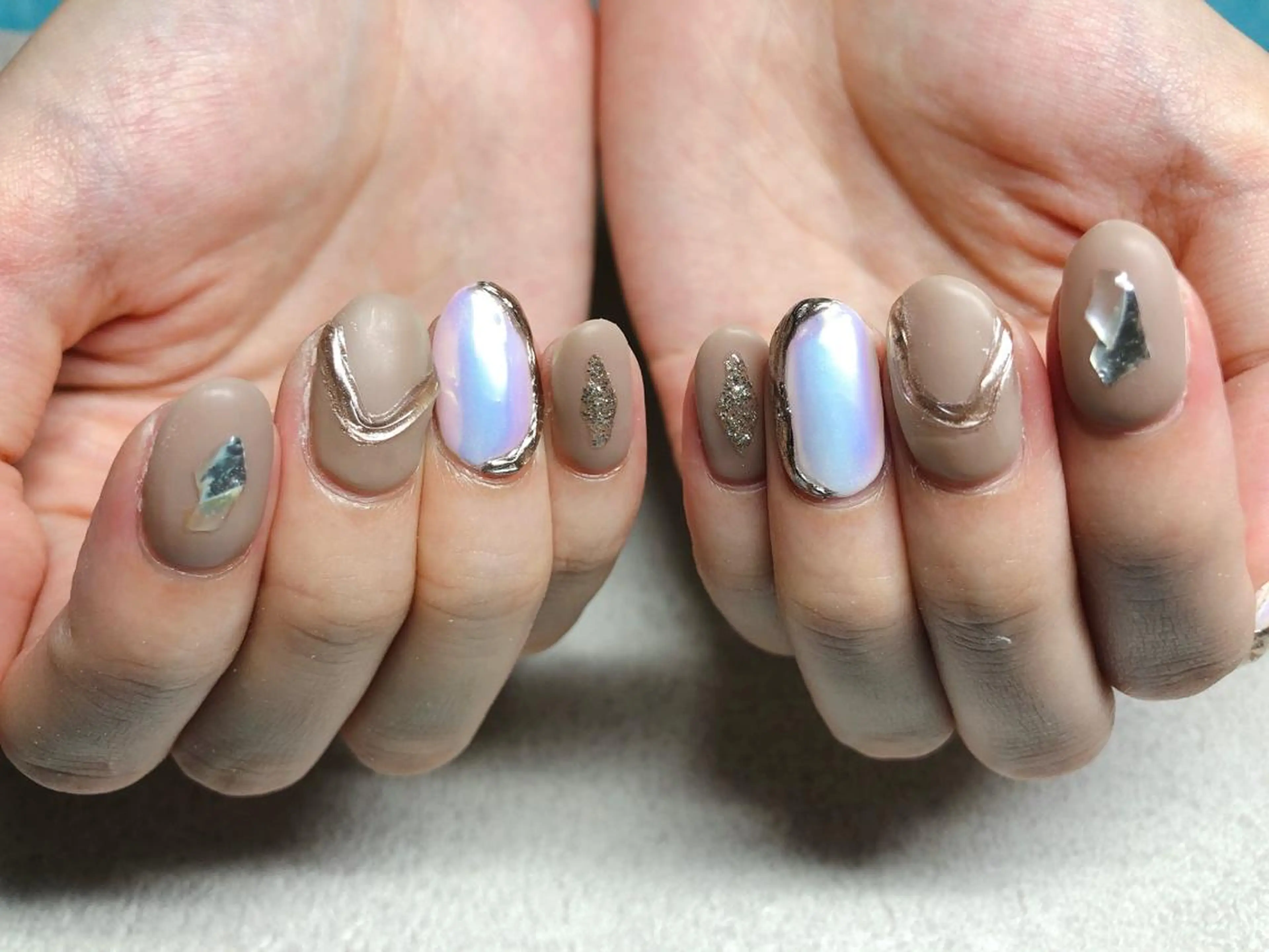 ネイル アートネイル マットネイル ミラーネイル Byulsatang所属・羽瀬 愛美のネイルデザイン