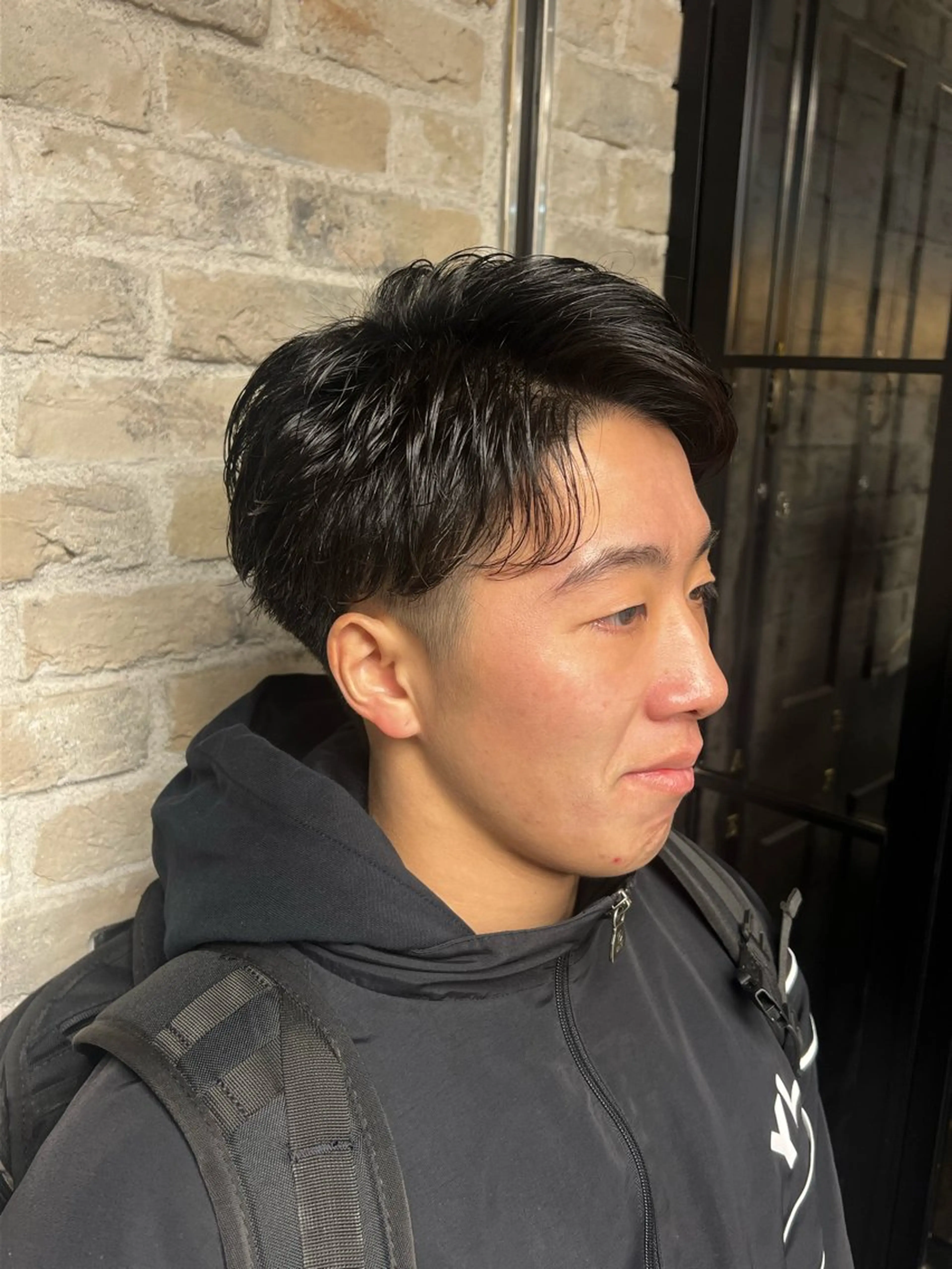 ショート メンズ メンズパーマ ショートヘア 吉祥寺　琉星 美髪／透明感カラーのヘアスタイル