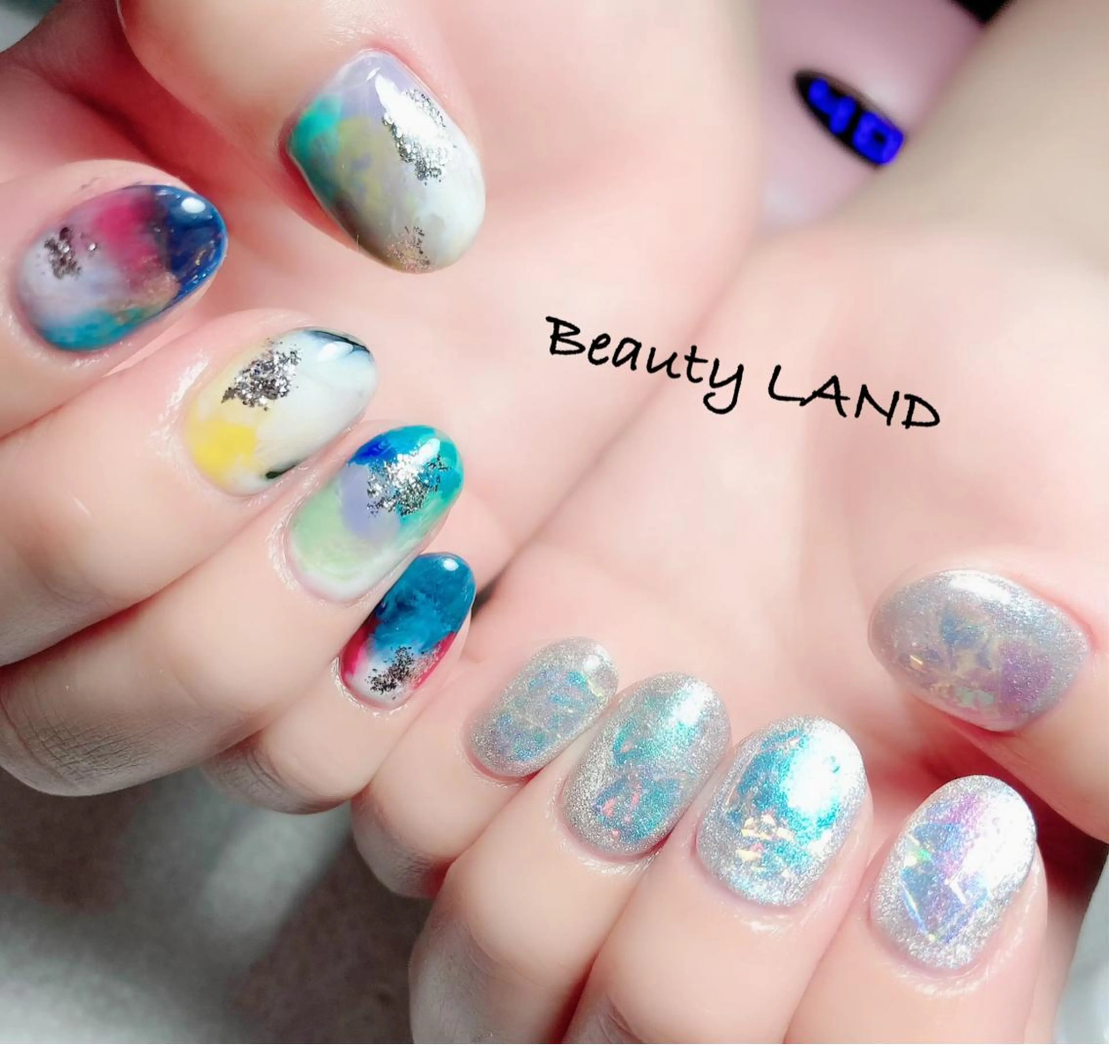 ネイル 氷ネイル・うるうるネイル ハンドネイル 市川駅 ✿中津のネイルデザイン
