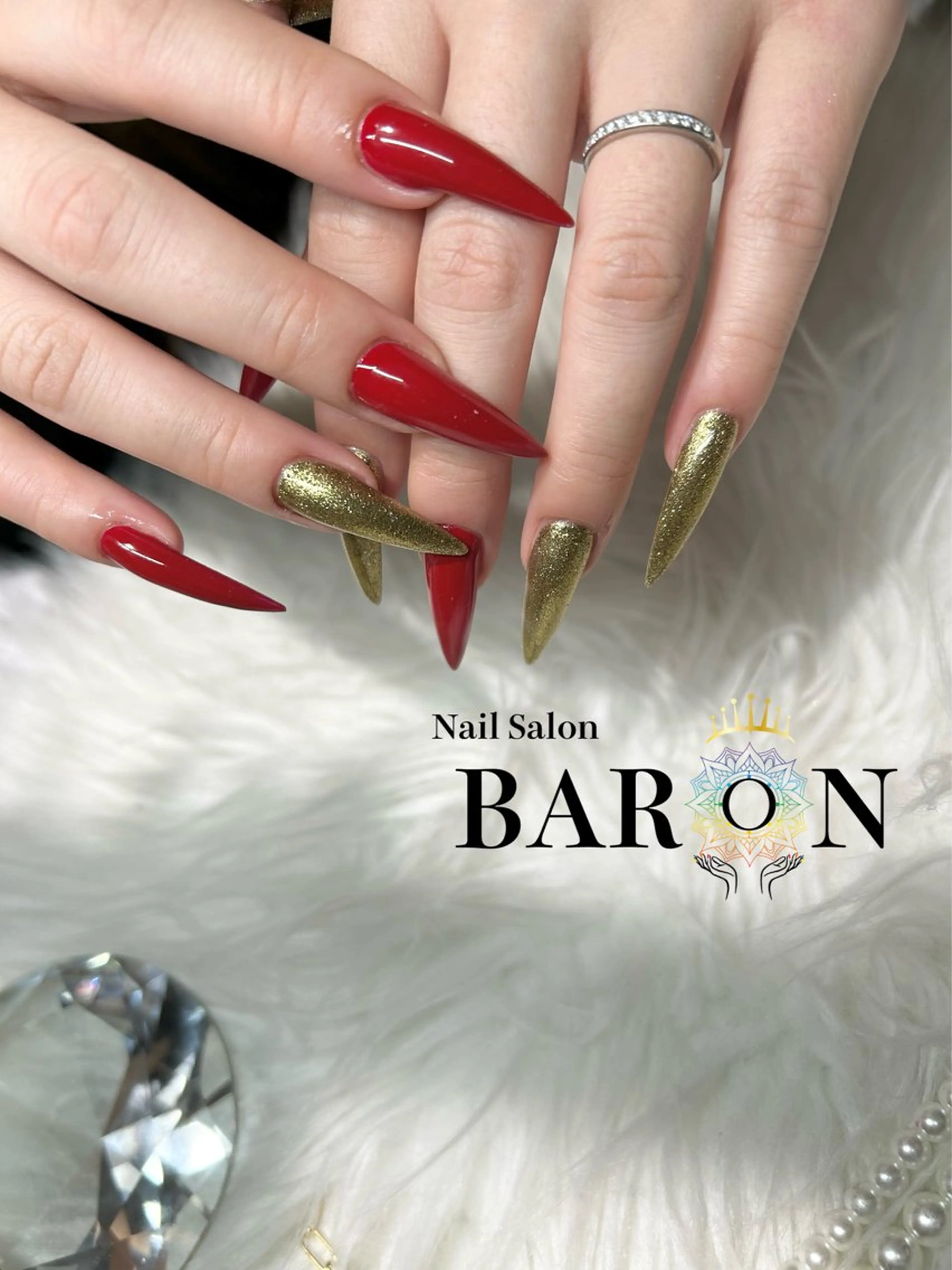 ネイル ハンドネイル BARON MEGUMIのネイルデザイン