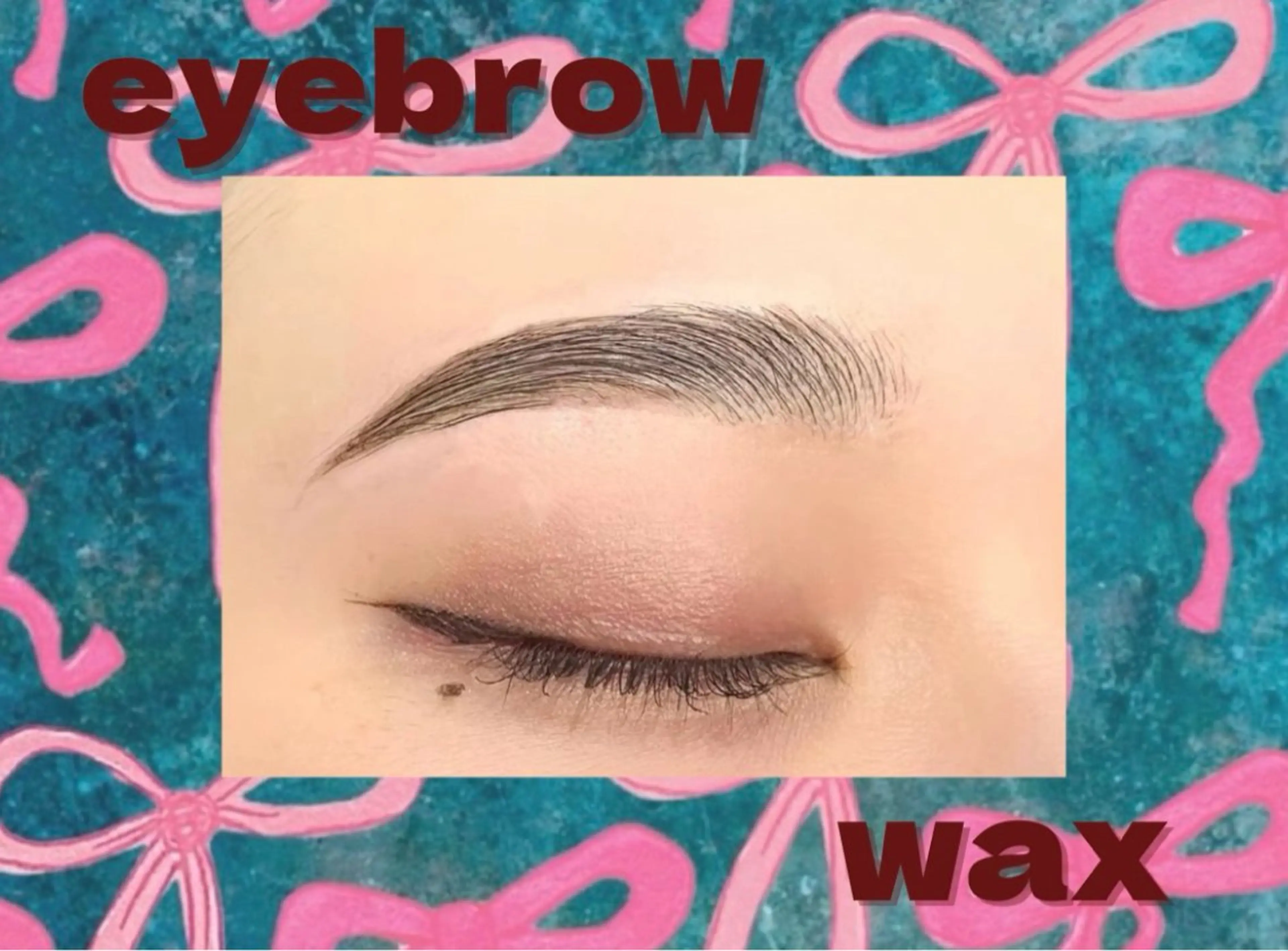 【美眉スタイリング】眉wax＋眉カット🌈※間引きは行っておりません。※練習モデルの写真