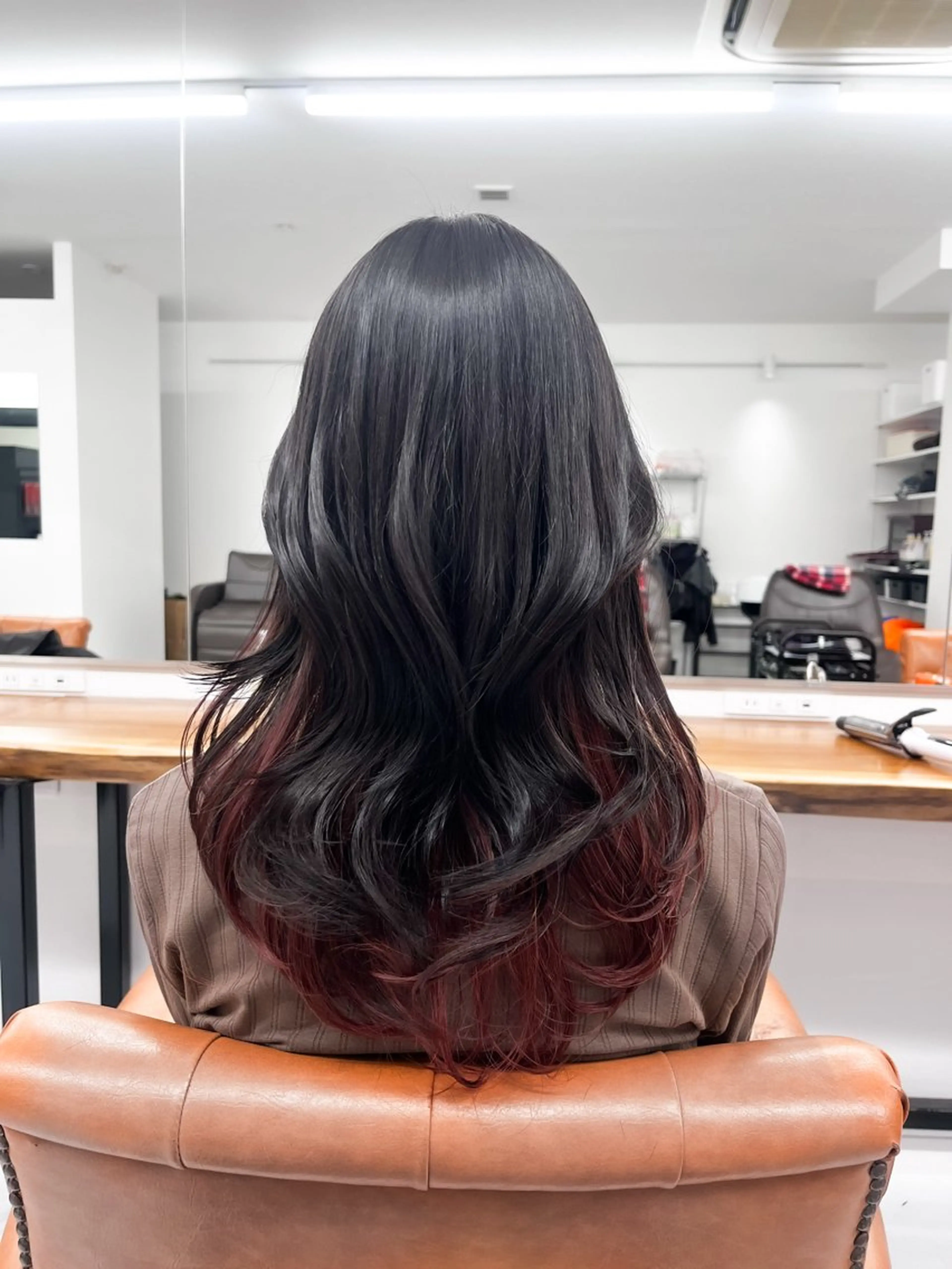 セミロング レイヤーカット カット ヘアカラー トリートメント COVO所属・髪質改善/韓国ヘア yunaのヘアスタイル