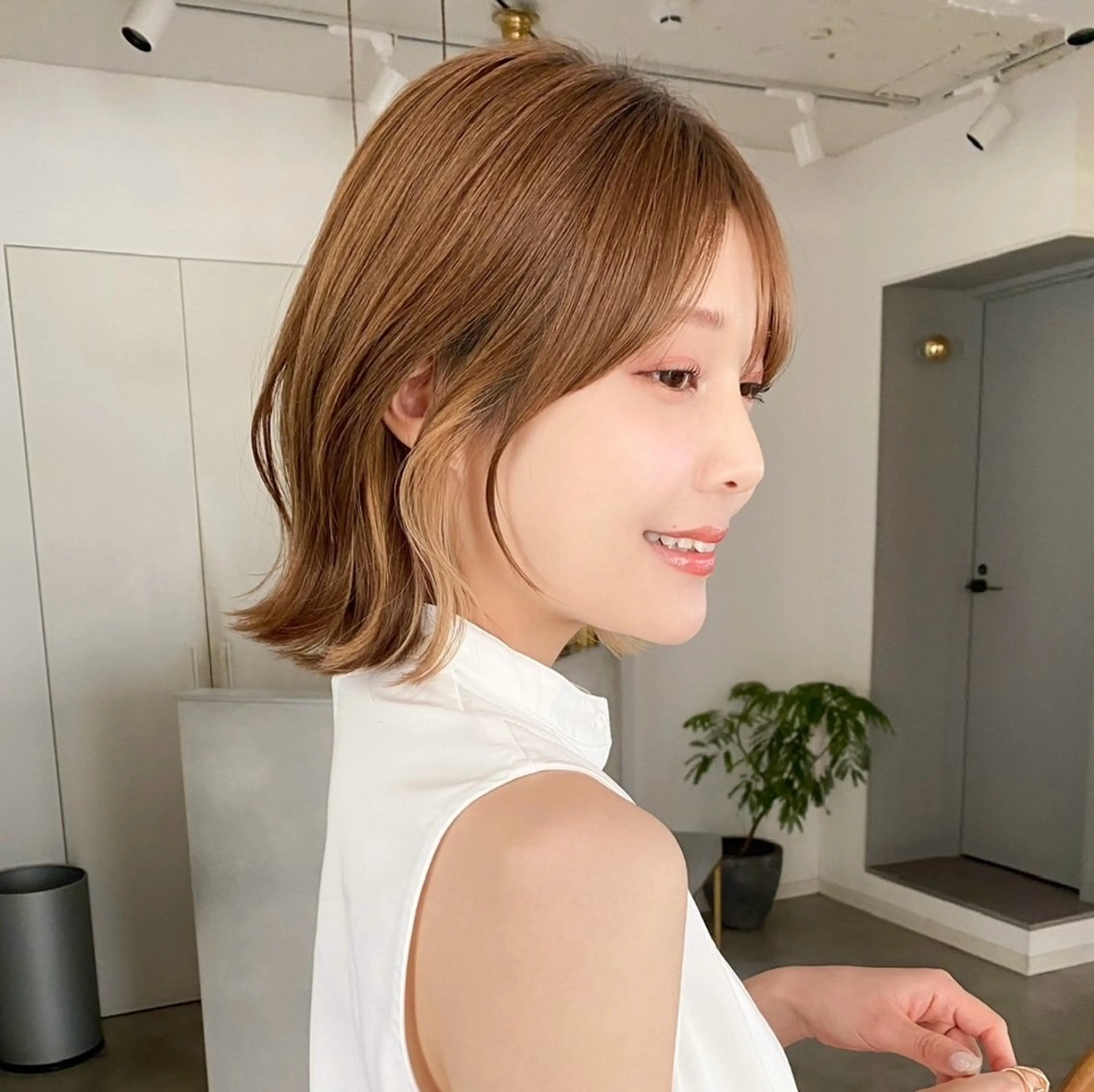 ミディアム カラー/レイヤー /カット泉谷七登のヘアスタイル