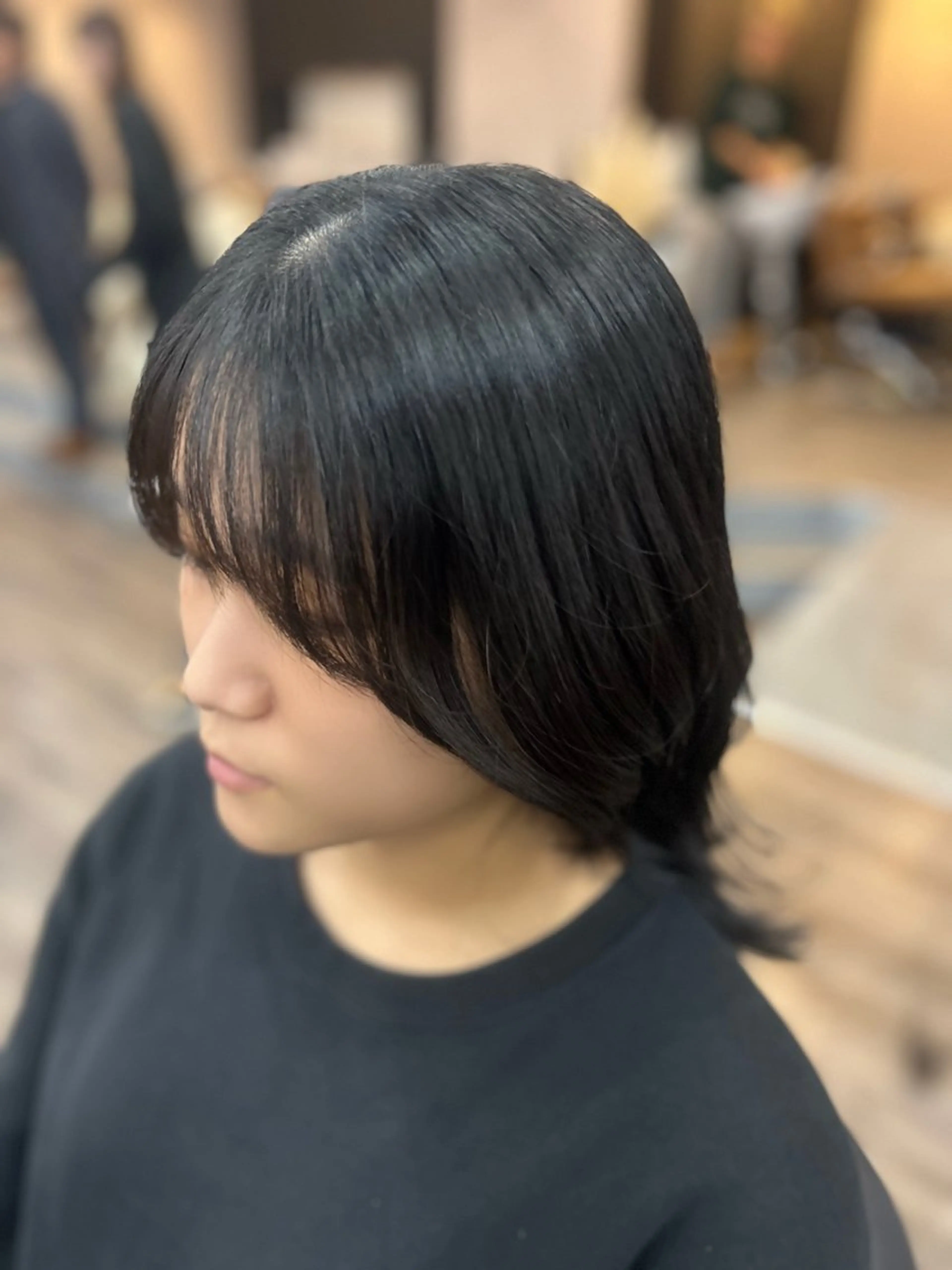 セミロング レイヤーカット トリートメント NAGINE /【bench】千葉のヘアスタイル