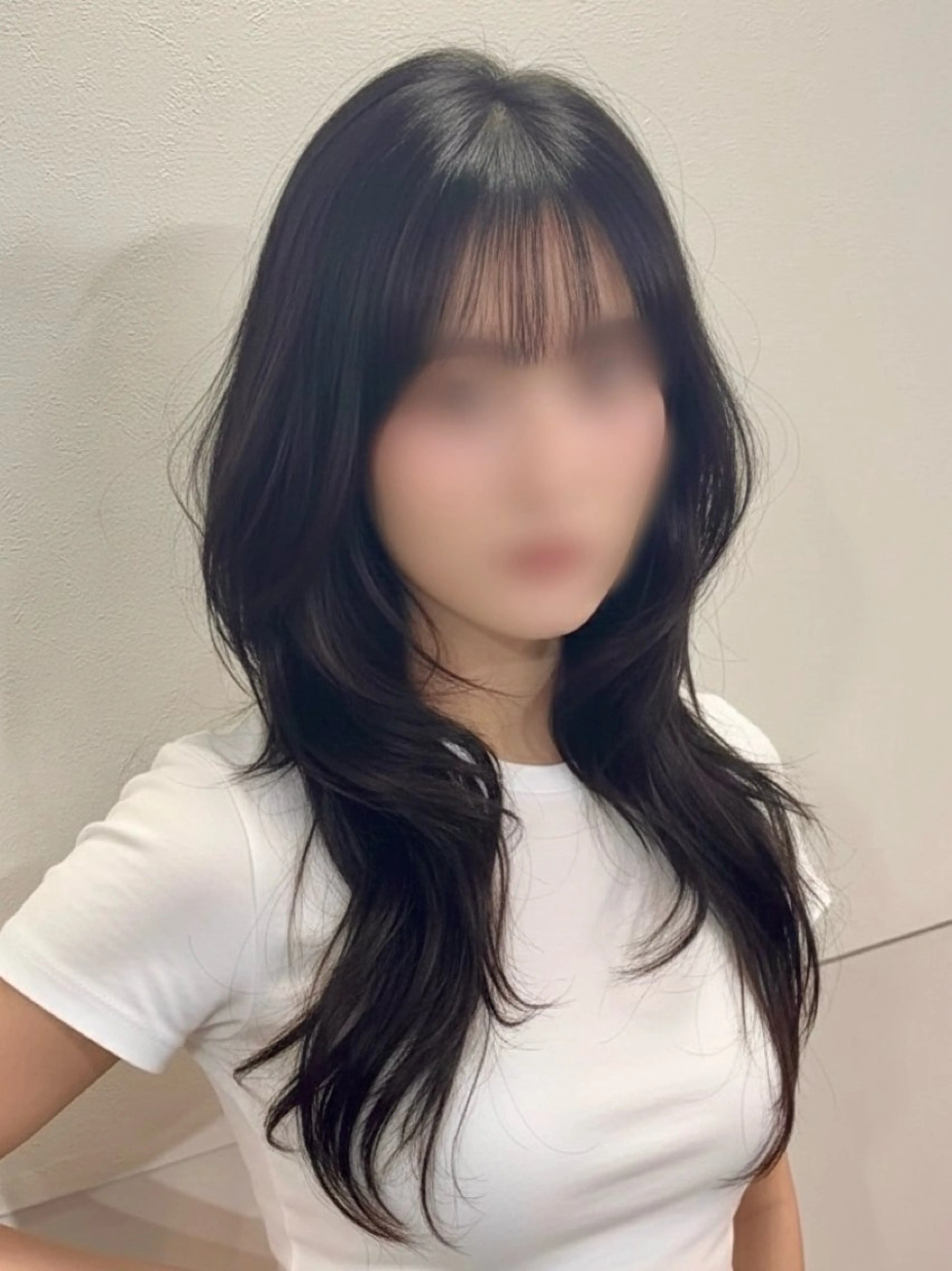 セミロング 渋谷/ハッシュ レイヤーカット/会田のヘアスタイル