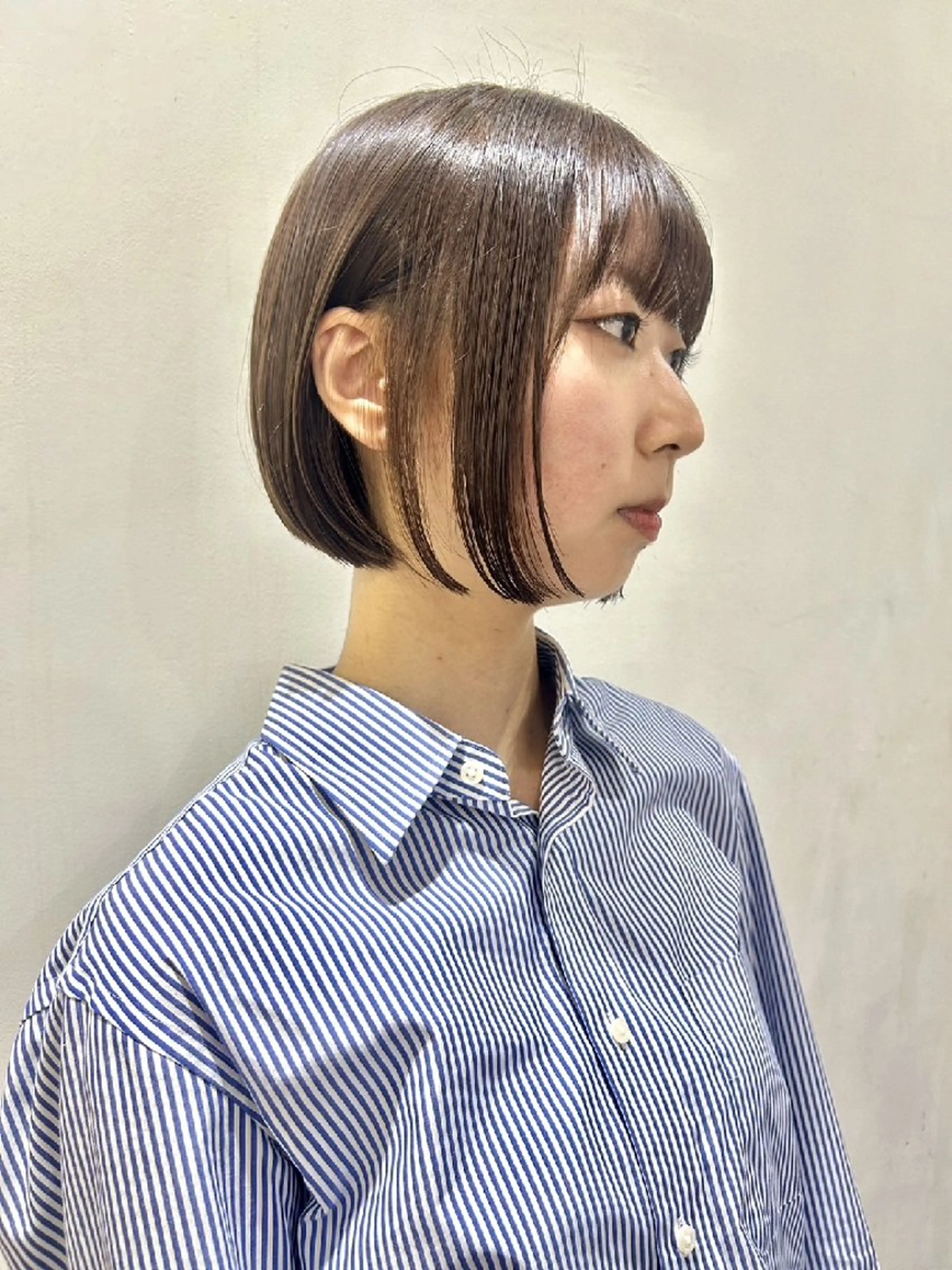 【ボブ】🔵カット+透明感カラー+2stepトリートメント¥7,000🔵の写真