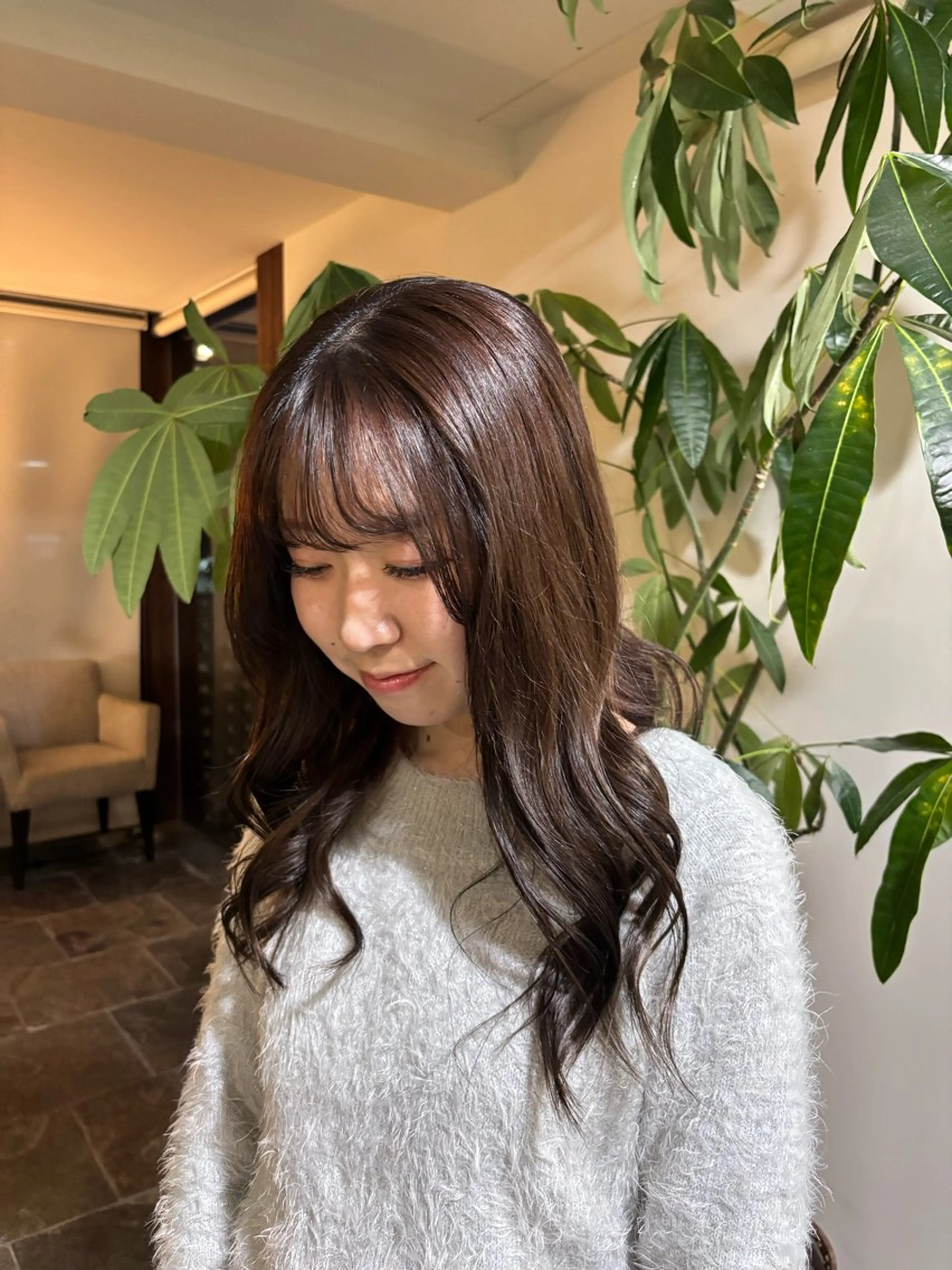 ロング ヘアカラー saraju コナツのヘアスタイル