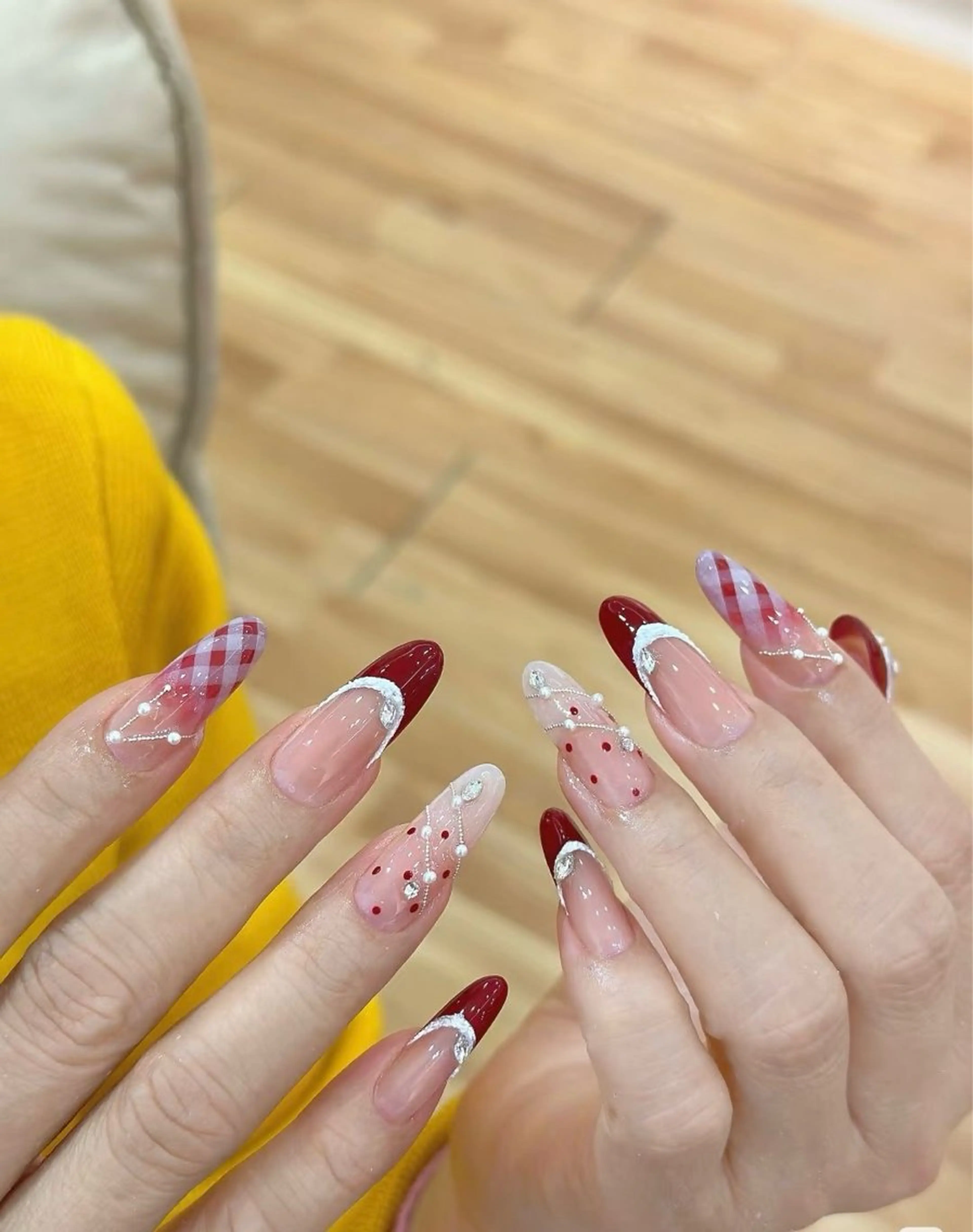 ネイル 韓国ネイル 持ち込み ハンドネイル EMI ANA.CHUOのネイルデザイン