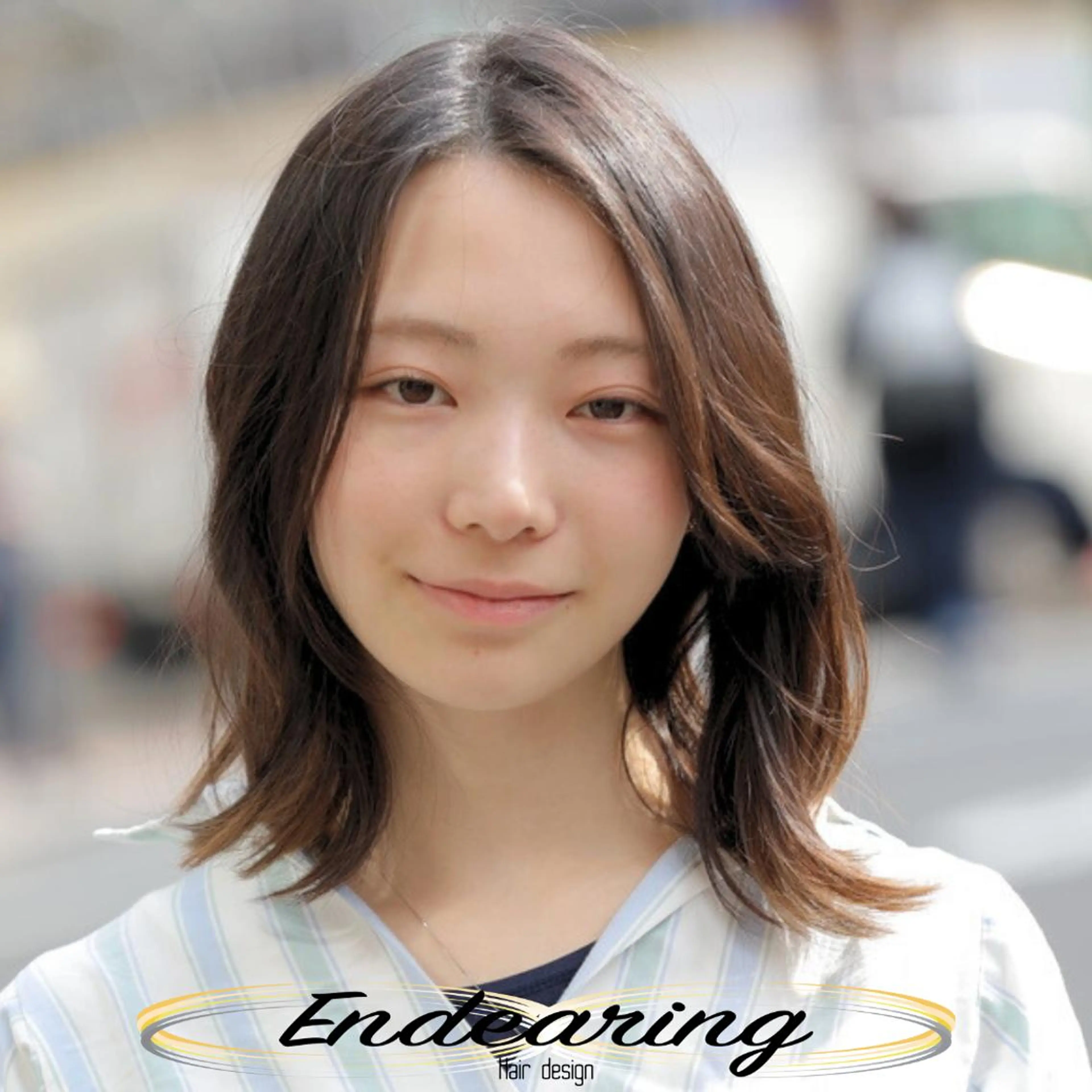 ミディアム レイヤーカット 似合わせカット 小顔カット 外ハネヘア カット ヘアカラー Endearing 銀座/レイヤーカットのヘアスタイル