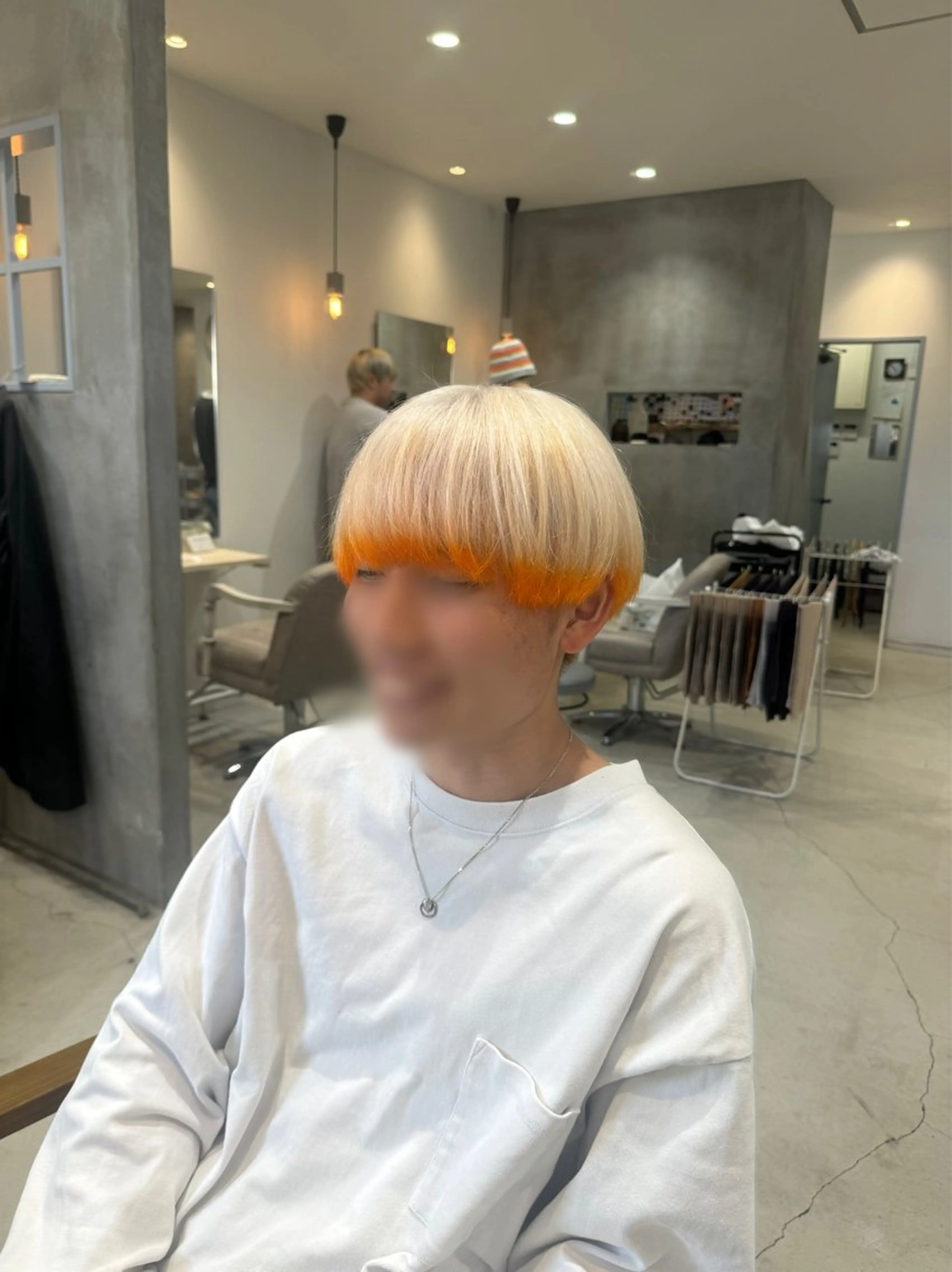 🌟メンズメニュー🌟ダメージを抑える前処理付🌟リタッチブリーチ+カラー+トリートメント💖の写真