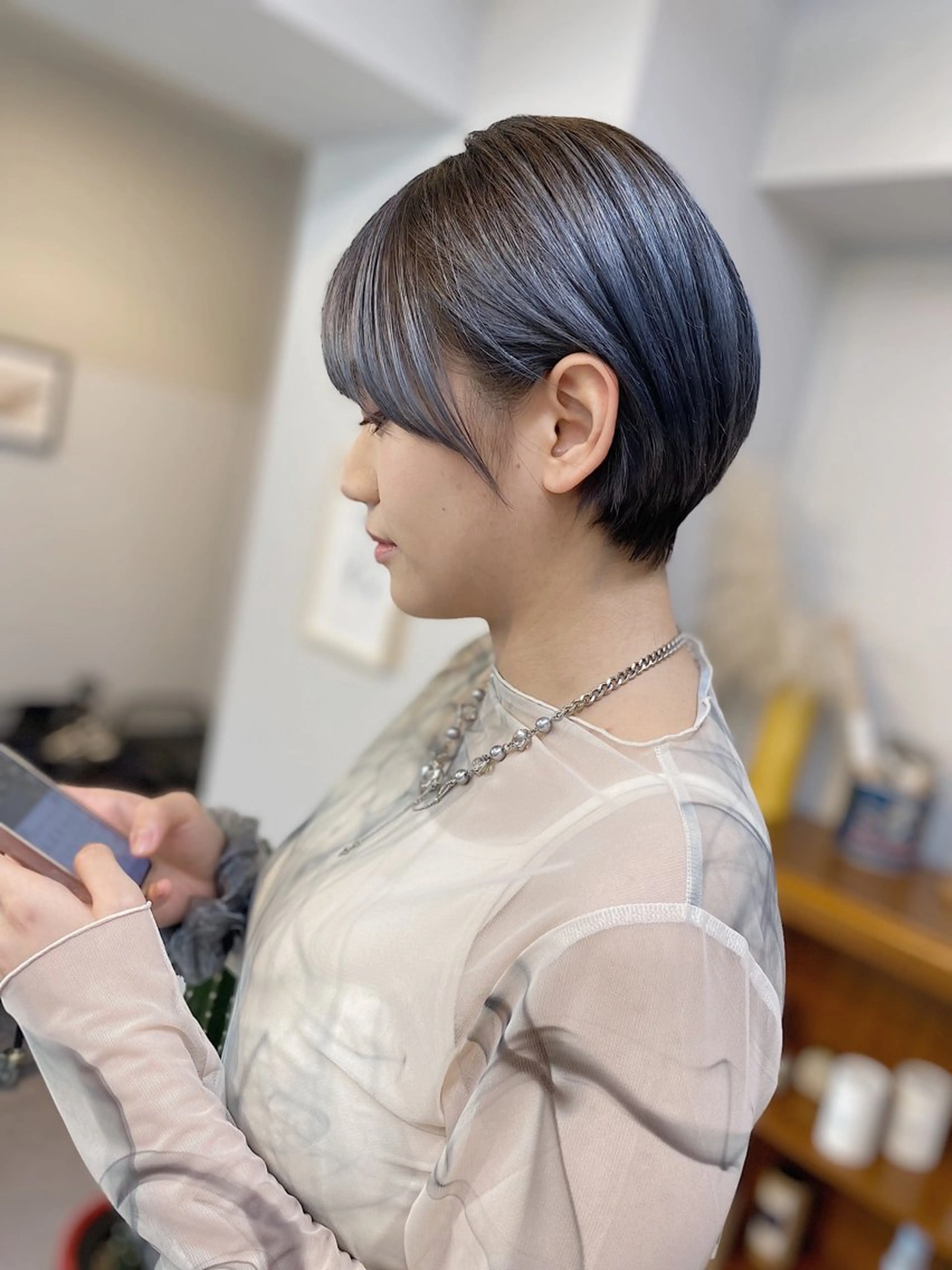 ショート カラー ノグチ ユウキ/ボブのヘアスタイル