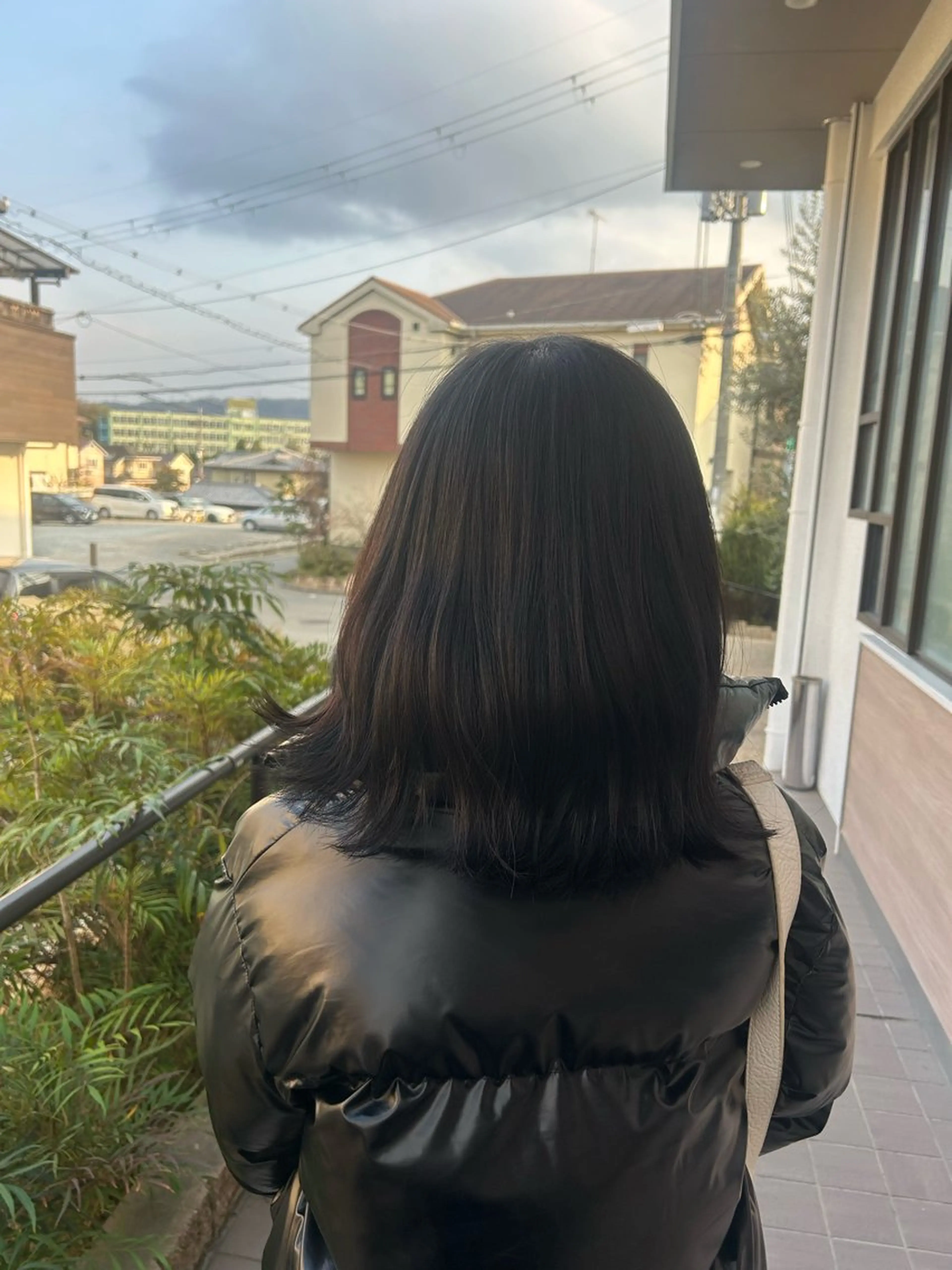 ミディアム カット ヘアカラー 城山 歩のヘアスタイル
