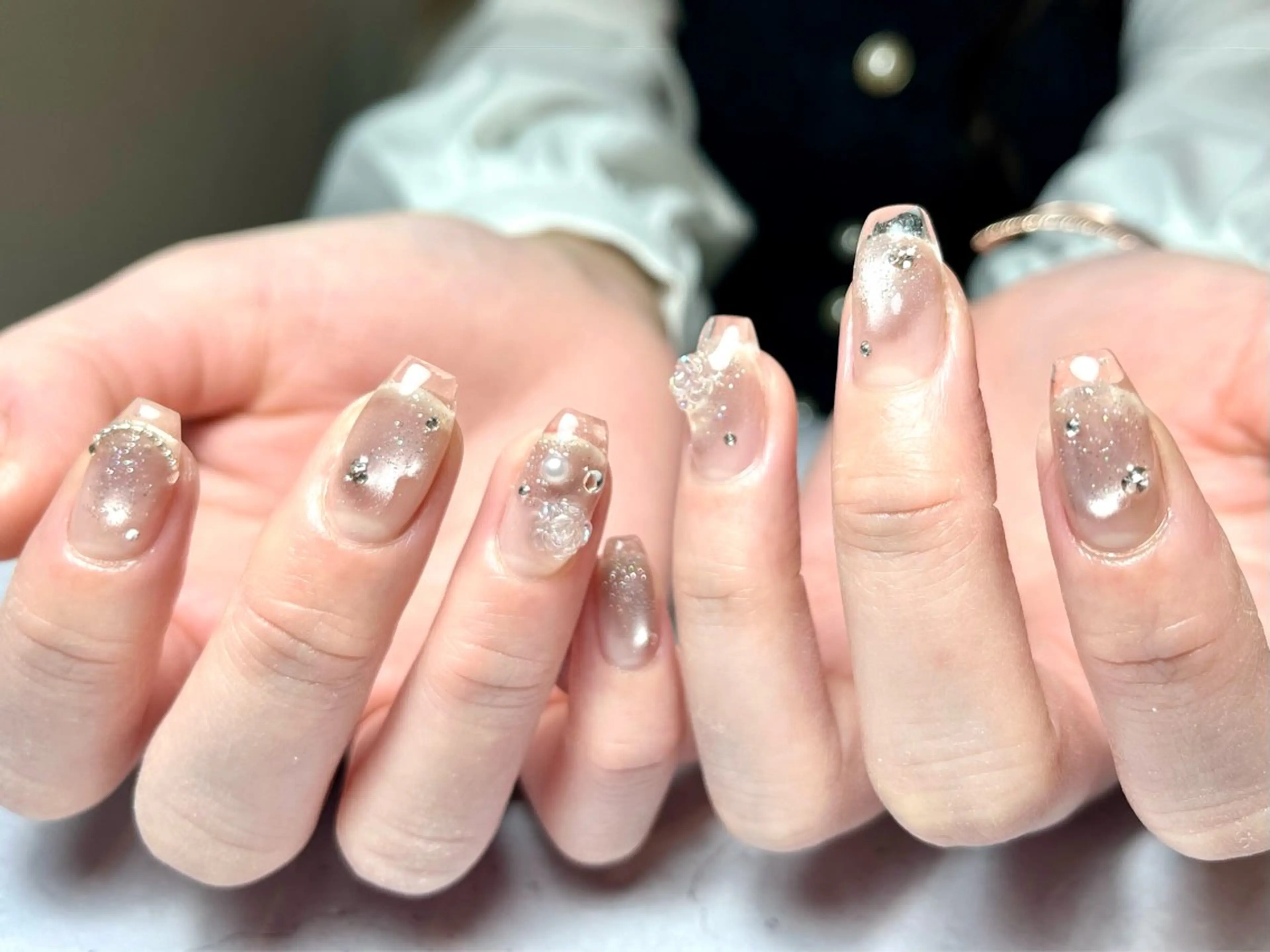 ネイル クリアネイル ハンドネイル kupu所属・ネイルサロン kupuのネイルデザイン