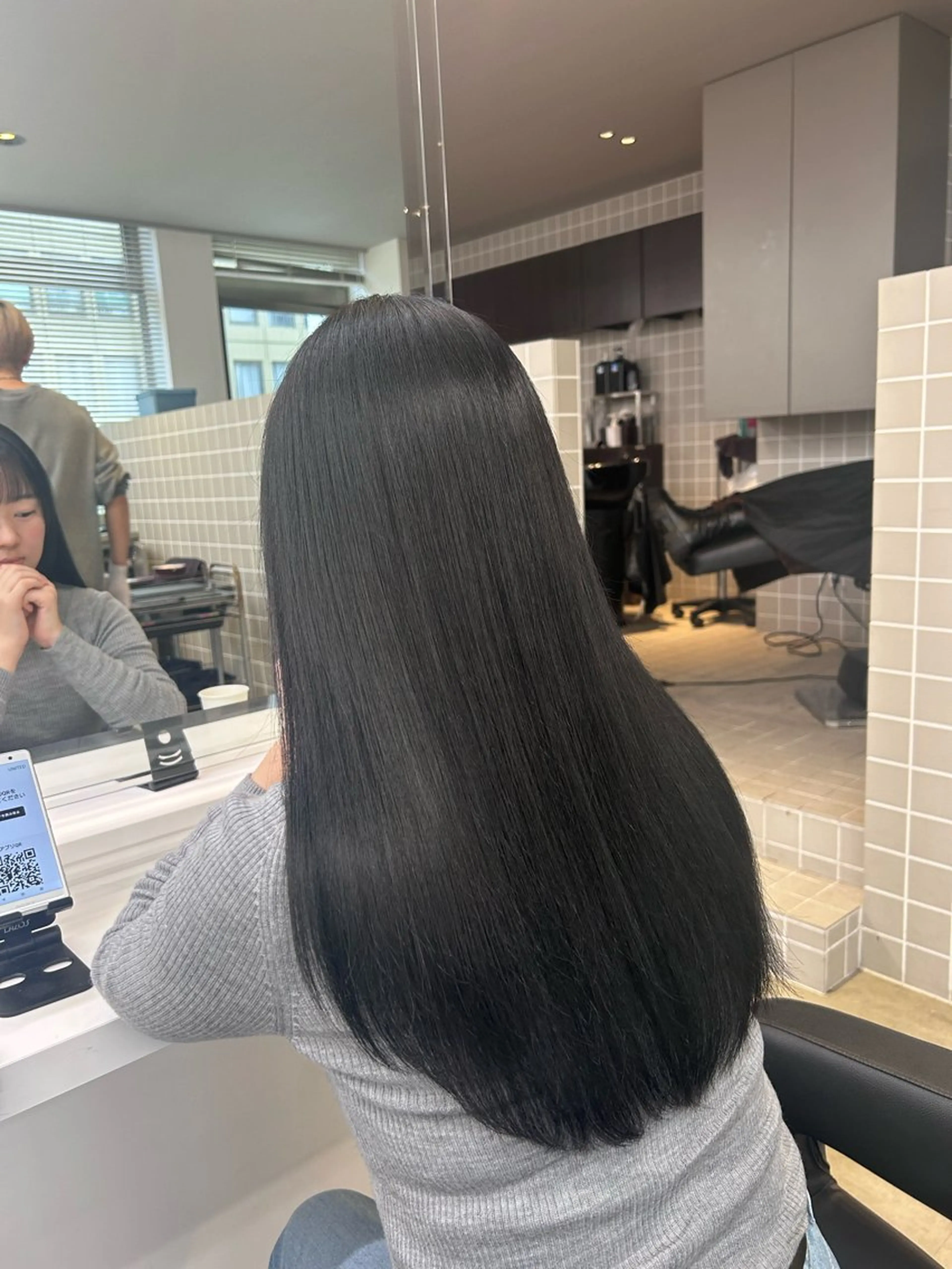 ロング カラー パーマ ヘアアレンジ メンズ キッズ カット ヘアカラー トリートメント ヘアセット ブリーチなしカラー/ ブラウン/レイヤーのヘアスタイル