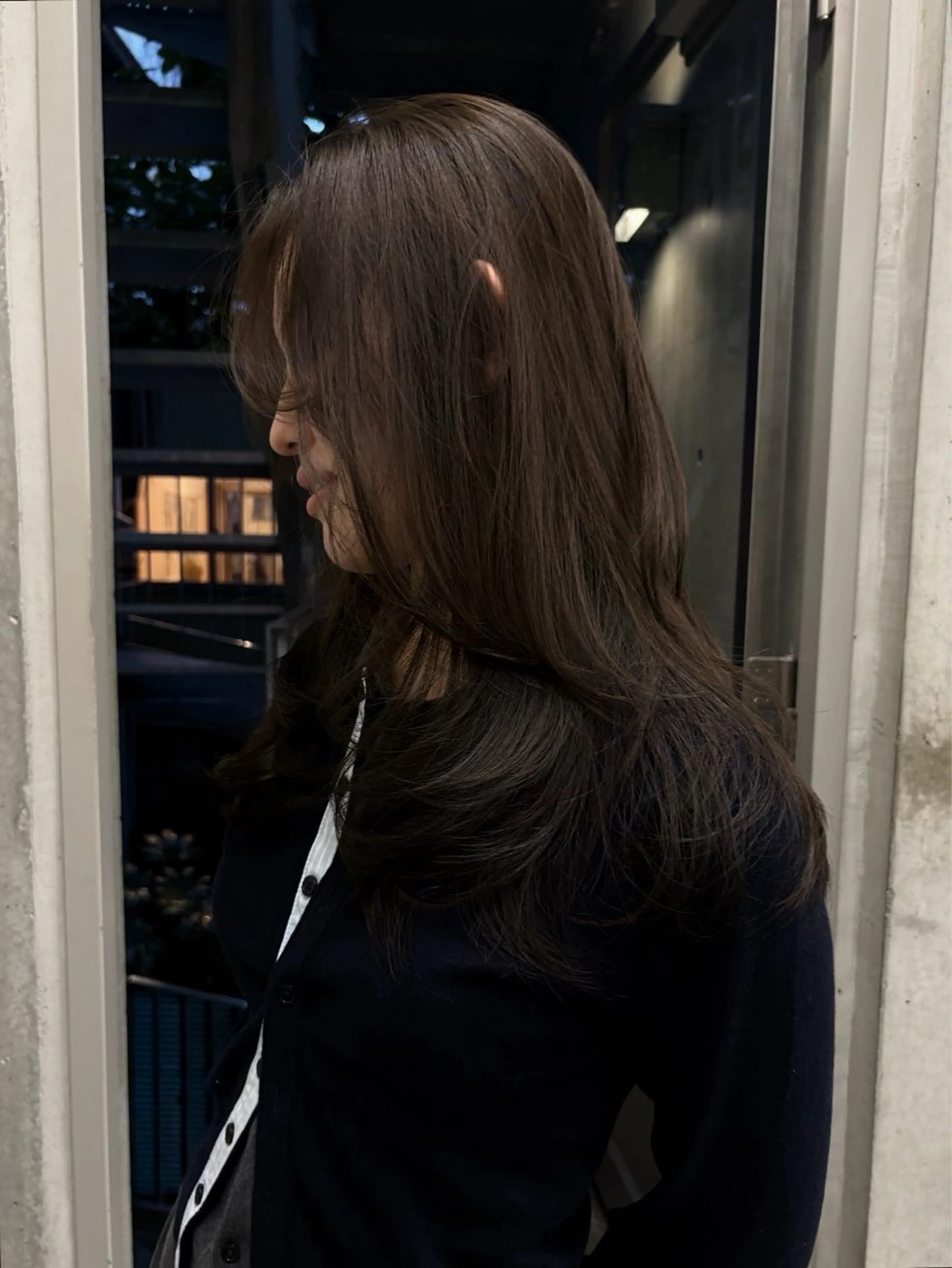 セミロング カラー カット ヘアカラー トリートメント レイヤー/柔色 カラー/SAkiのヘアスタイル