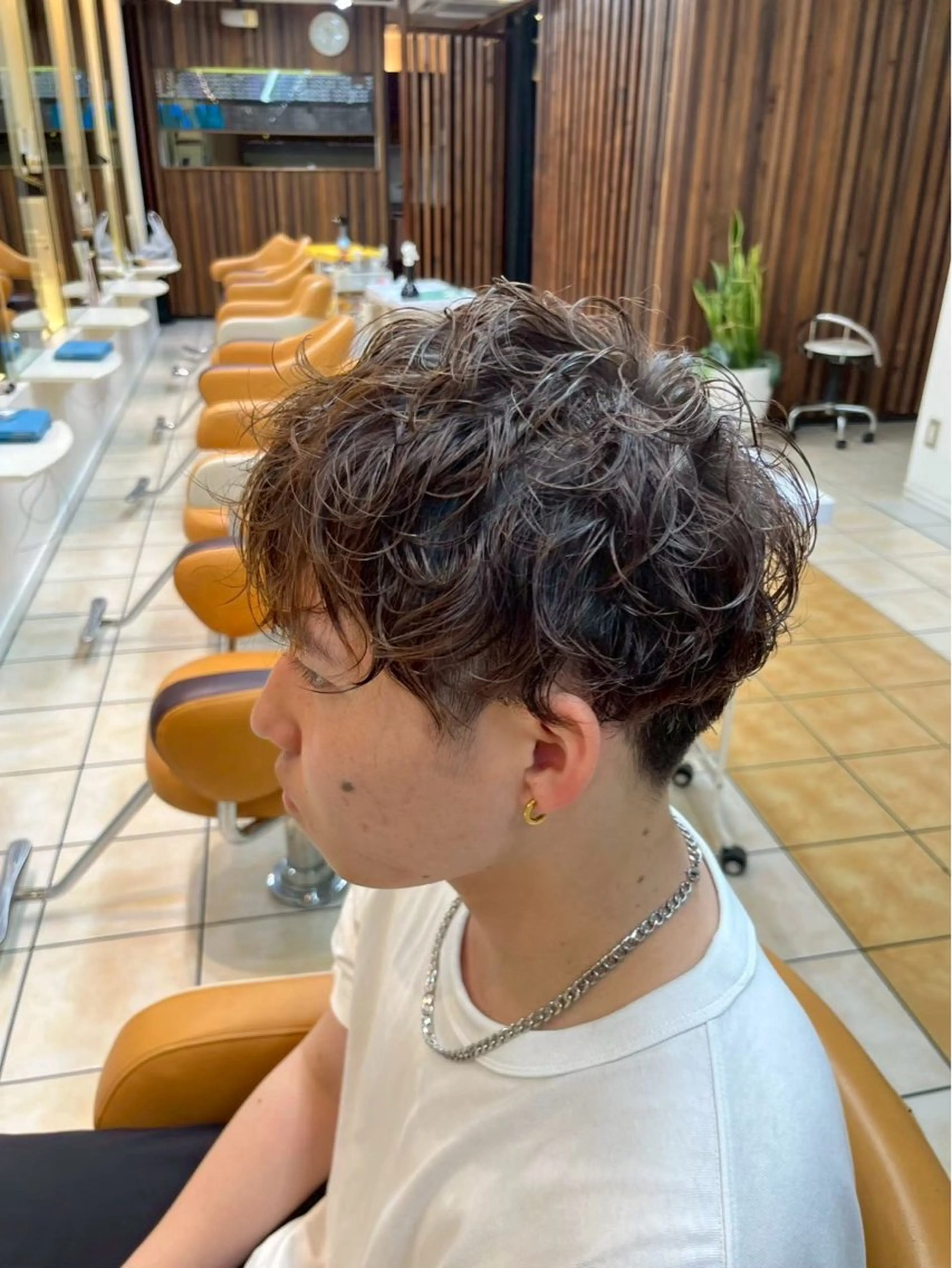 ショート パーマ メンズ カット パーマ 🔥men's特化 🔥三上 拓真のヘアスタイル