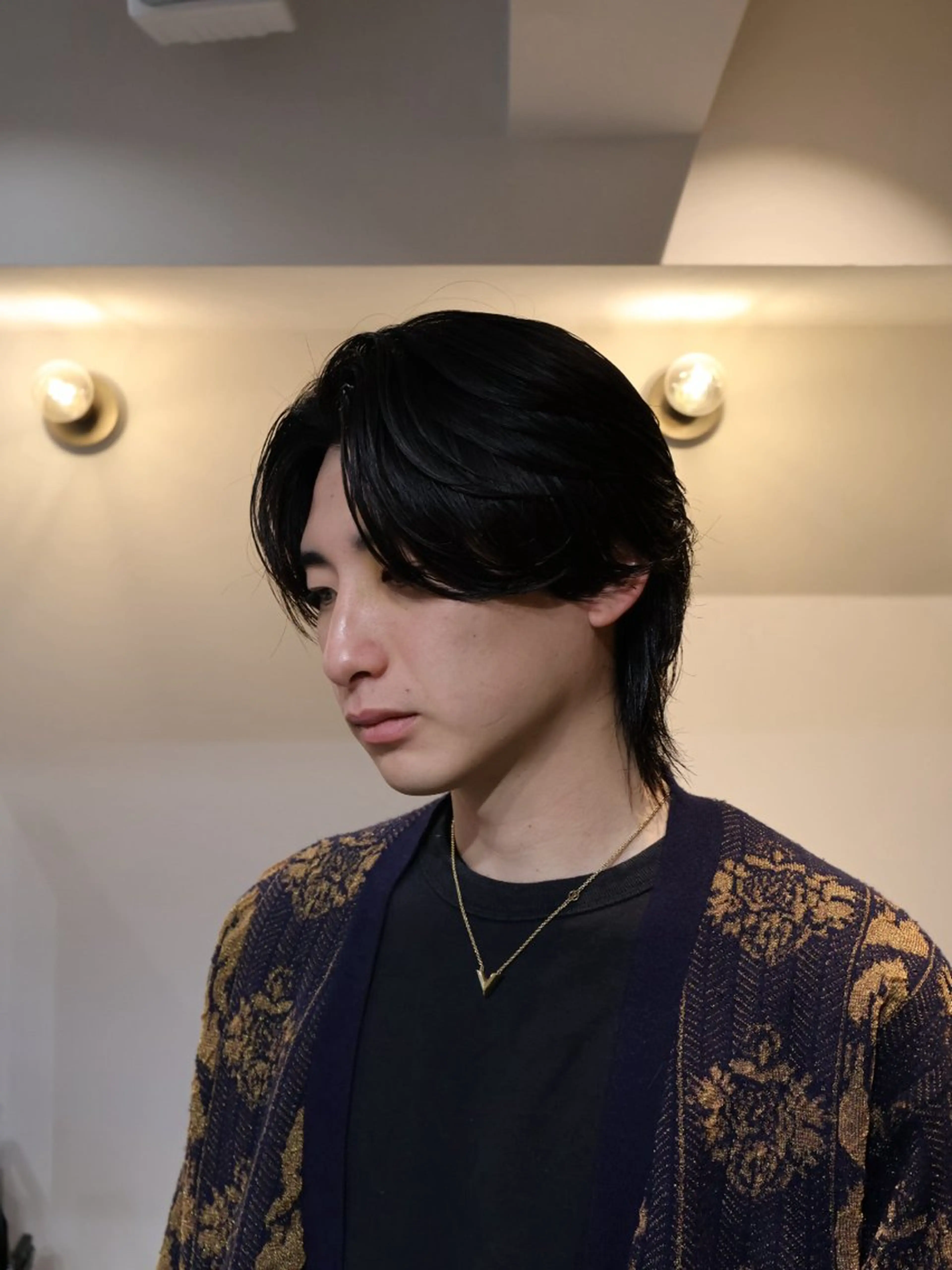 パーマ メンズ カット パーマ 心櫻/メンズパーマ/ ニュアンス/フェザーのヘアスタイル