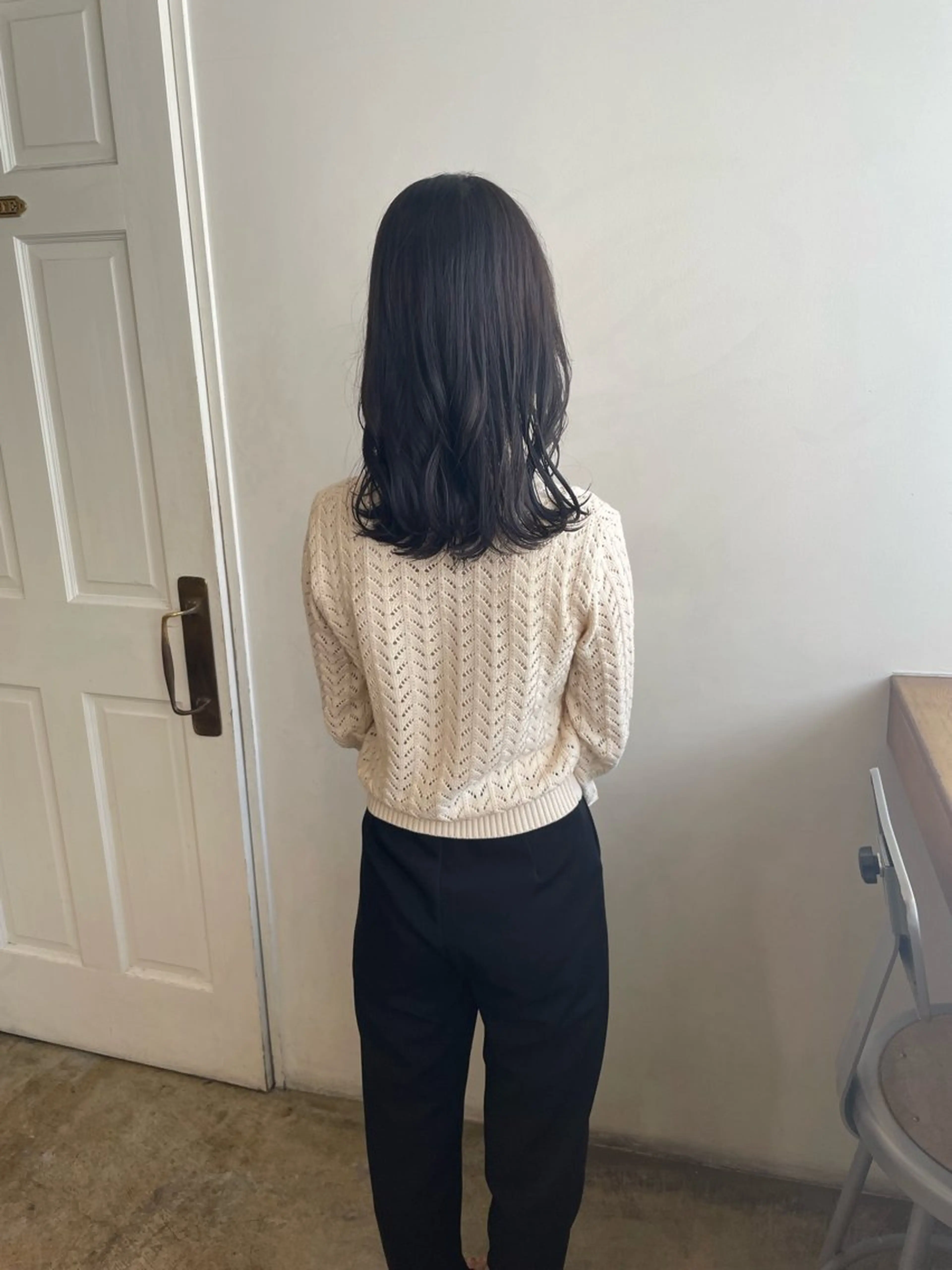 ミディアム カラー 透明感カラー カット ヘアカラー トリートメント MIOベージュカラー 柔らかいカラーのヘアスタイル