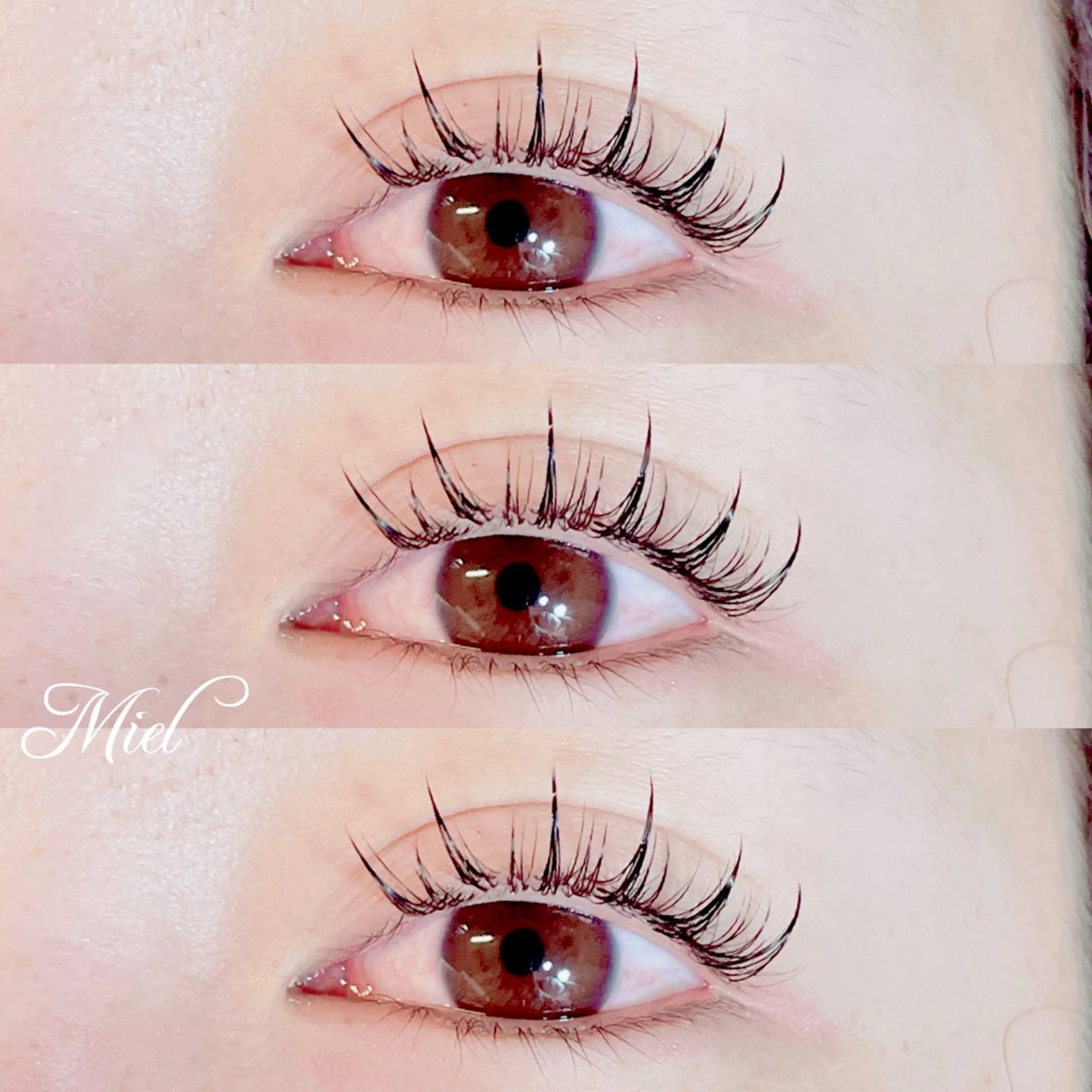 マツエク・マツパ カラーマツエク フラットラッシュ ボリュームラッシュ ワンホンマツエク Mori ✨Mystical✨のマツエク・マツパデザイン