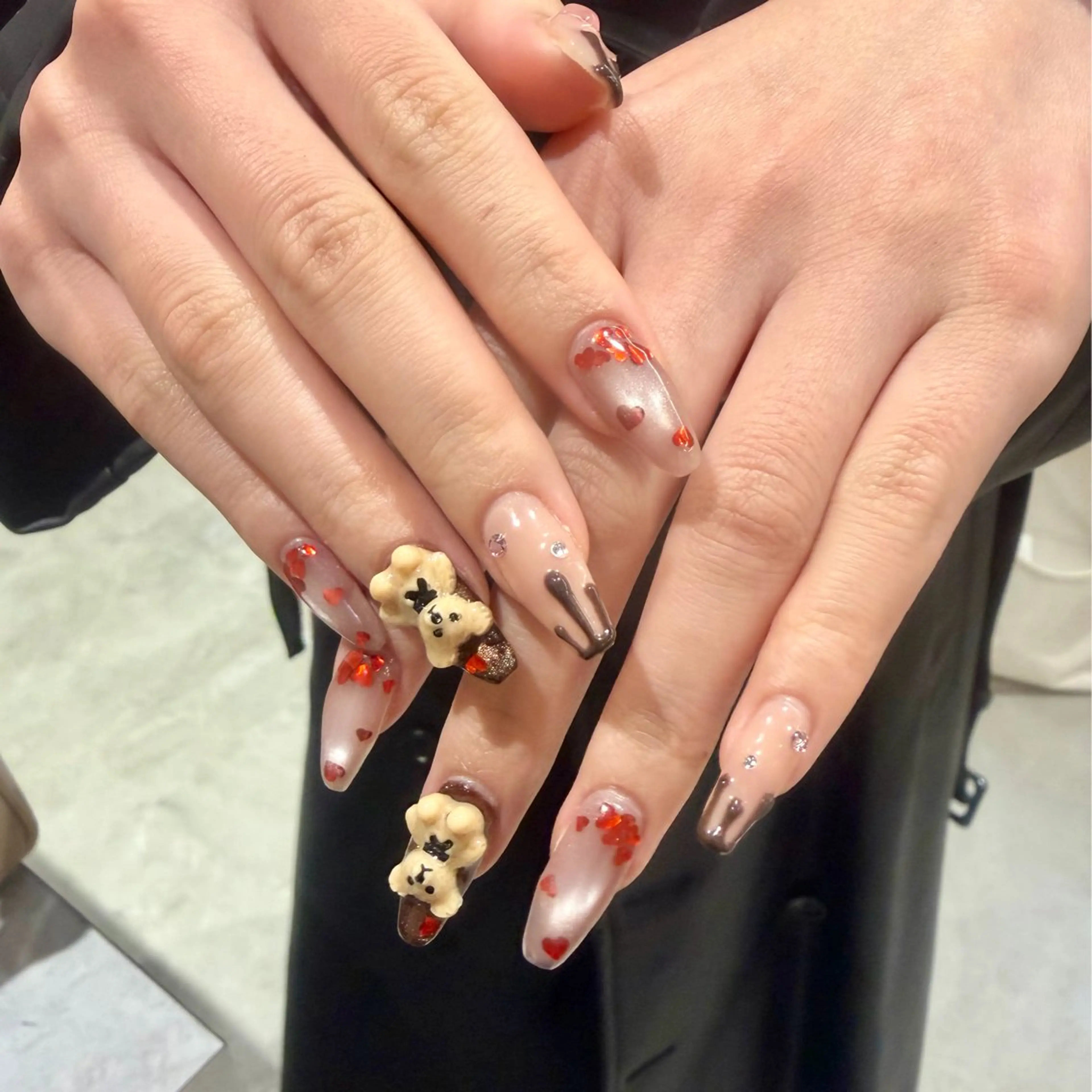 ネイル バレンタイン ハンドネイル asuka 🐰のネイルデザイン
