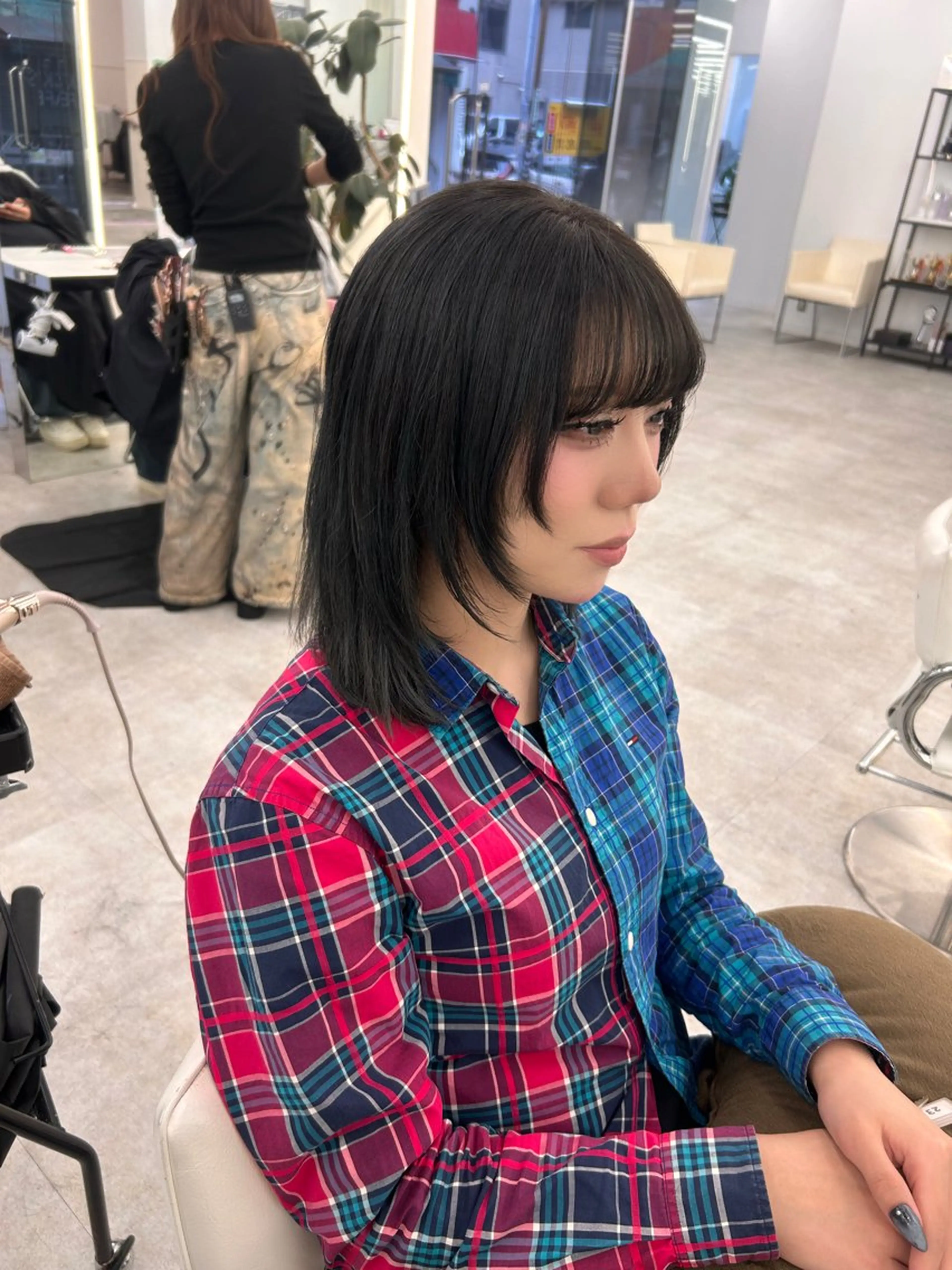 ミディアム カット トリートメント はるか/ブリーチカラ ー/ヘアアレンジ🤍のヘアスタイル