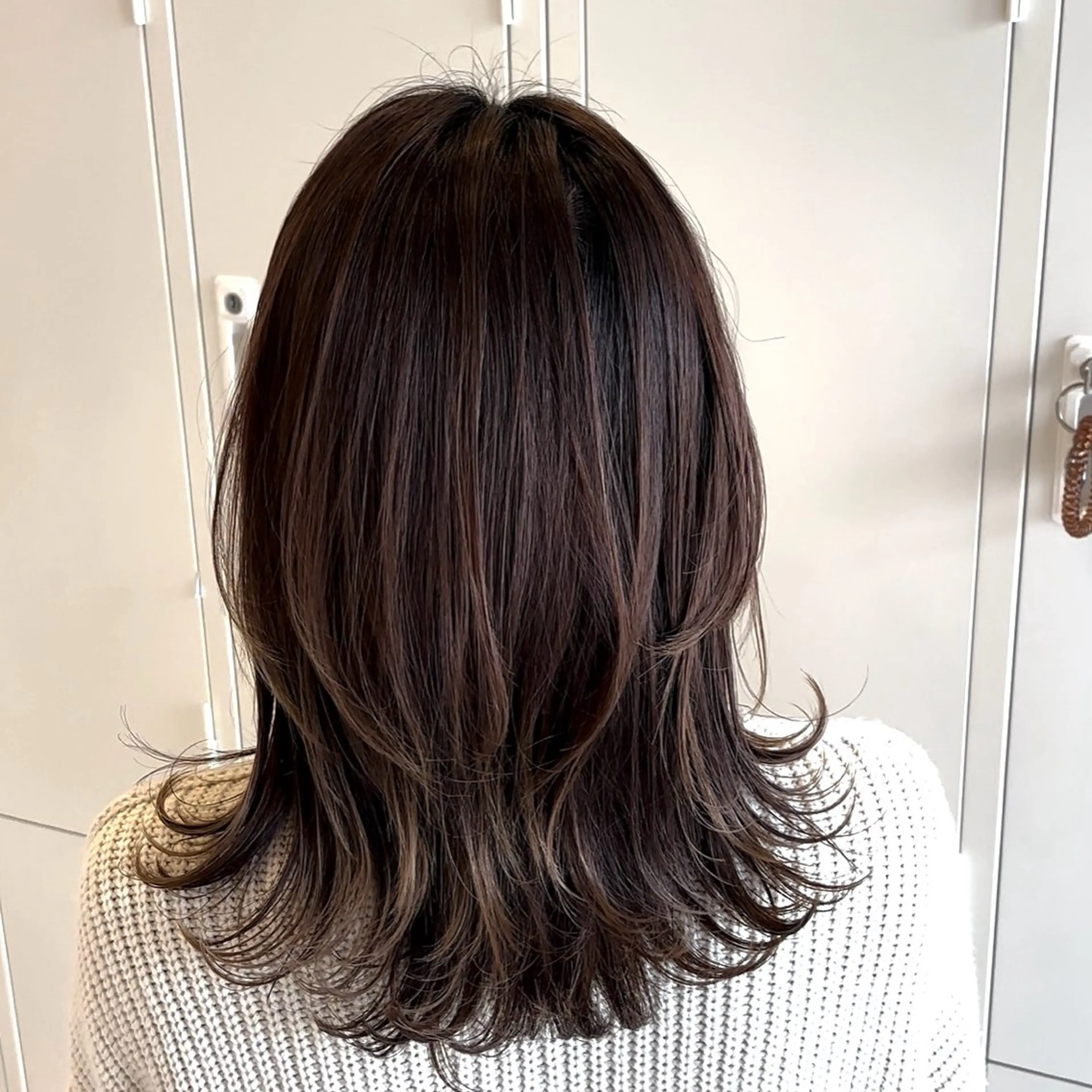 ミディアム くびれヘア レイヤーカット 奈良/登美ヶ丘/ ユウタのヘアスタイル