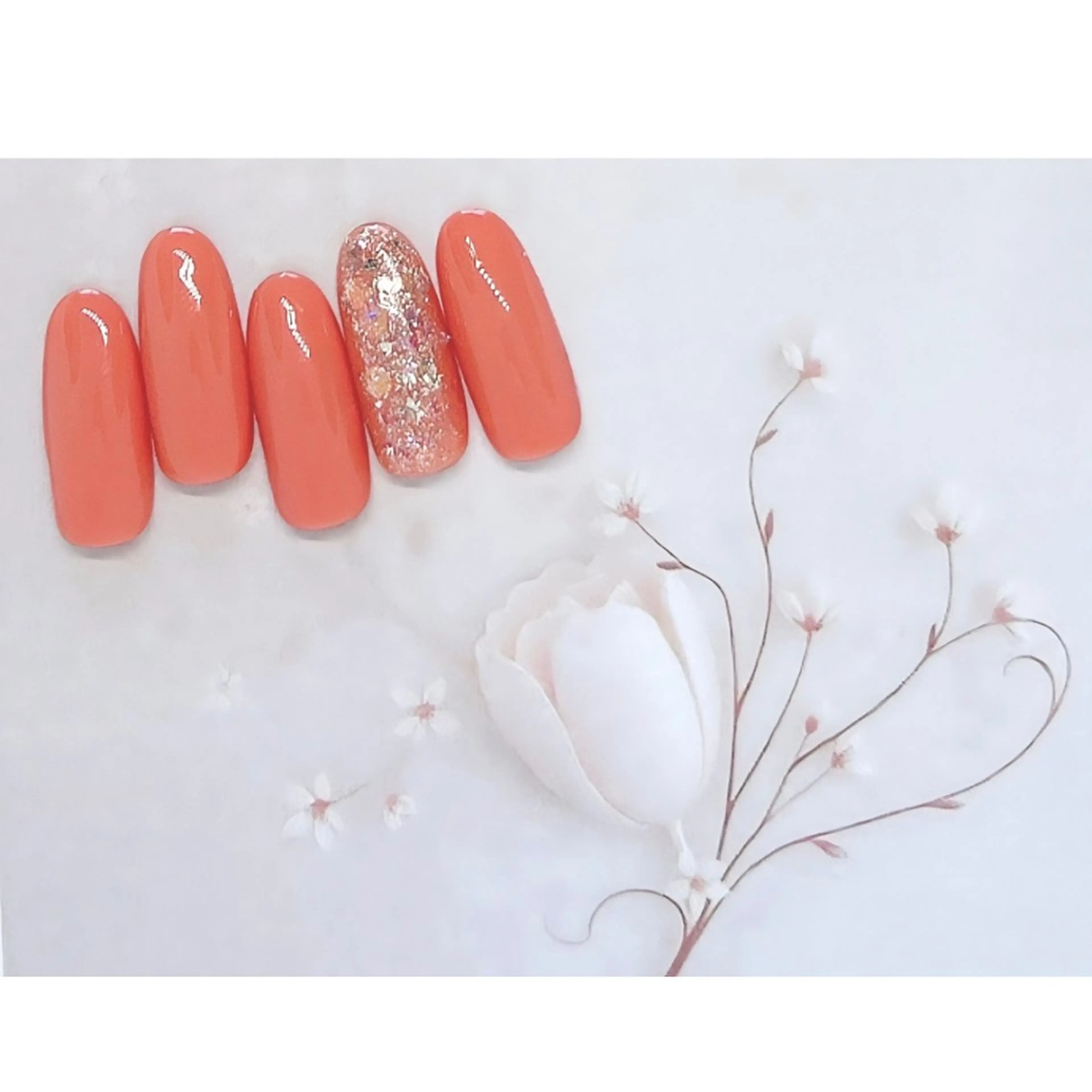 (定額アート)シンプルネイル💅オフなしの写真