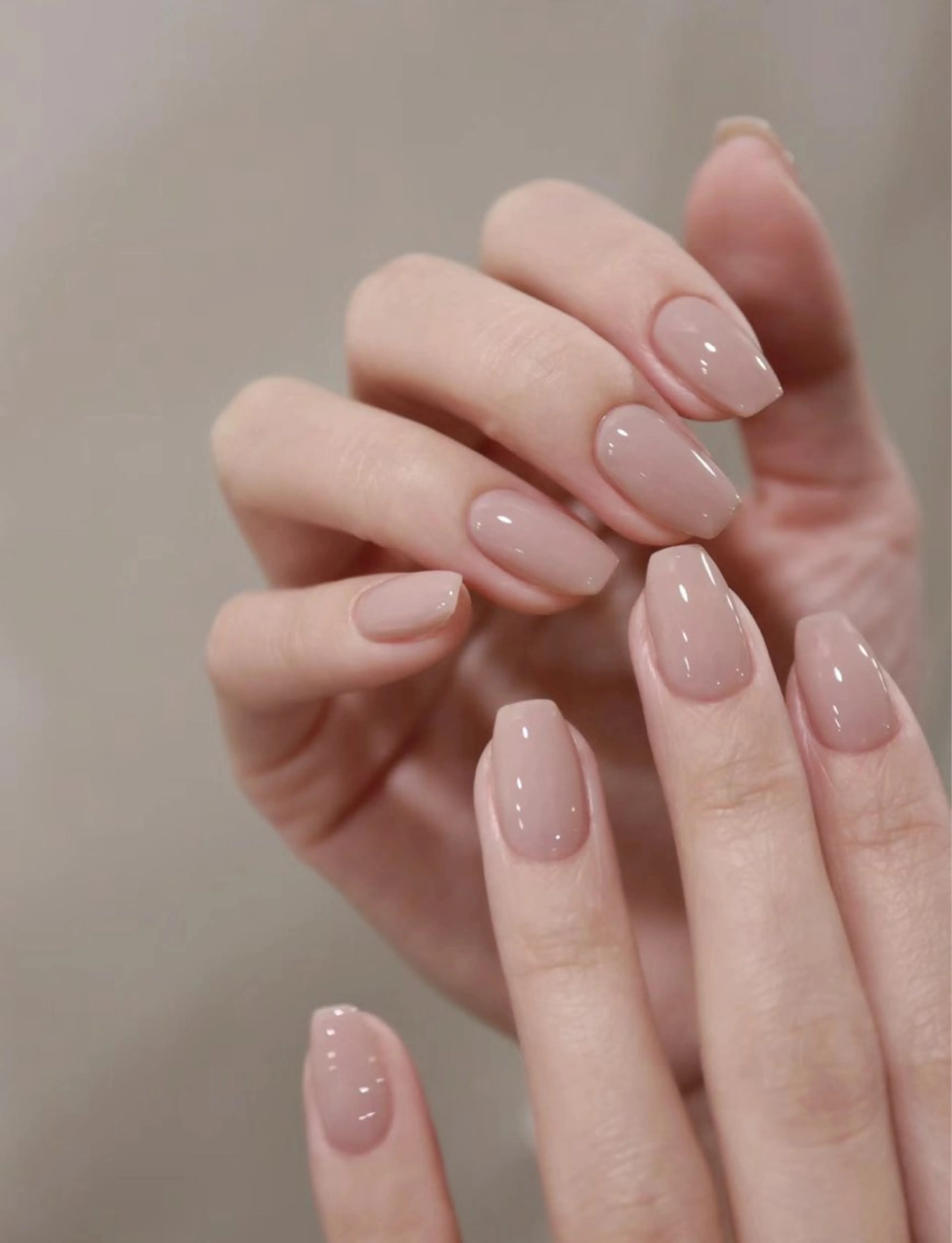 ネイル ピンク ピンクベージュ 遠藤 萌麻のネイルデザイン