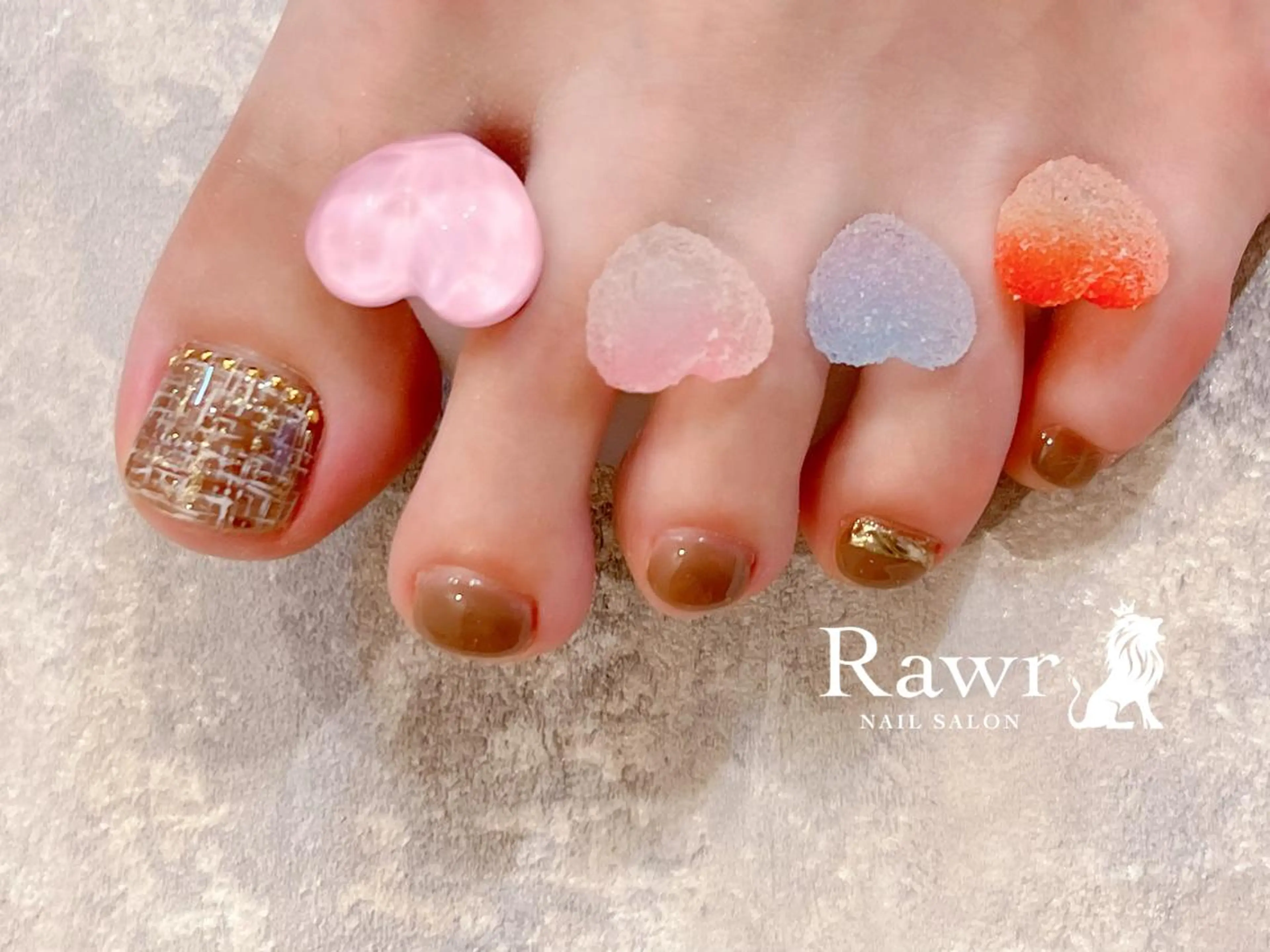 ネイル フットネイル Rawr / saoriのネイルデザイン