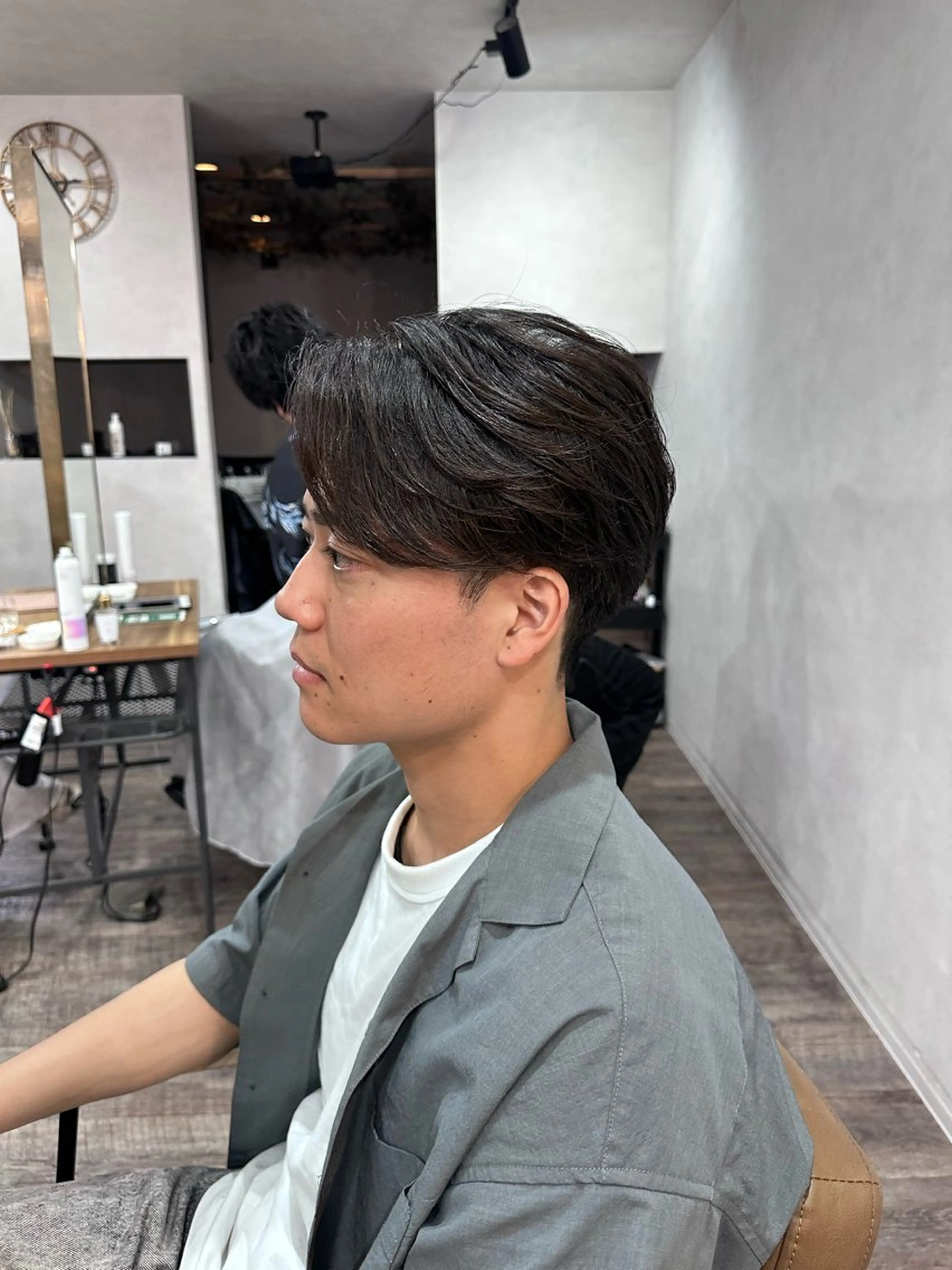 メンズ t.hair垂門真吾 曲がる縮毛矯正/ボブのヘアスタイル