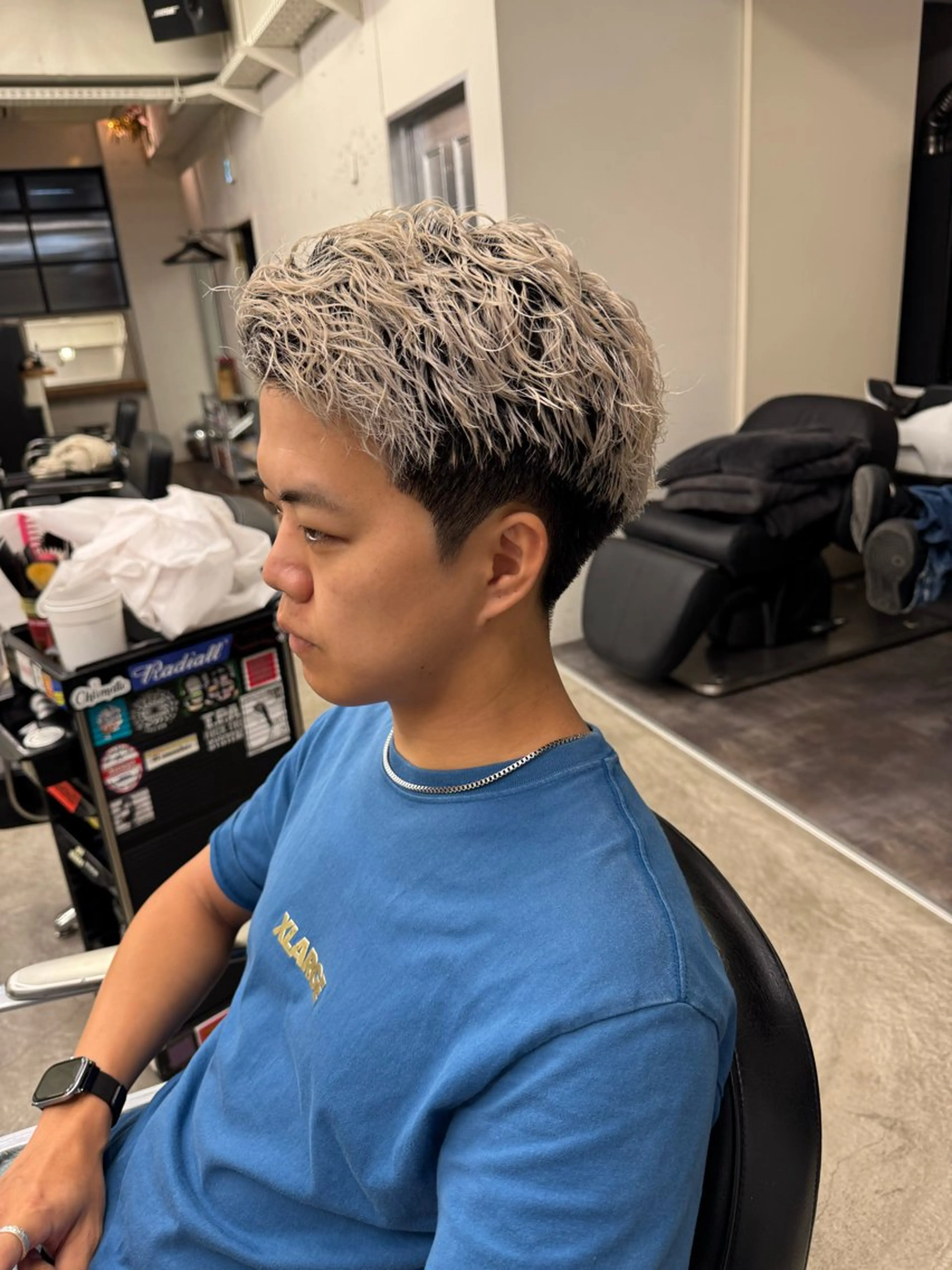 ショート メンズ メンズブリーチ メンズパーマ カット トリートメント 💈メンズ特化💈 TASUKUのヘアスタイル