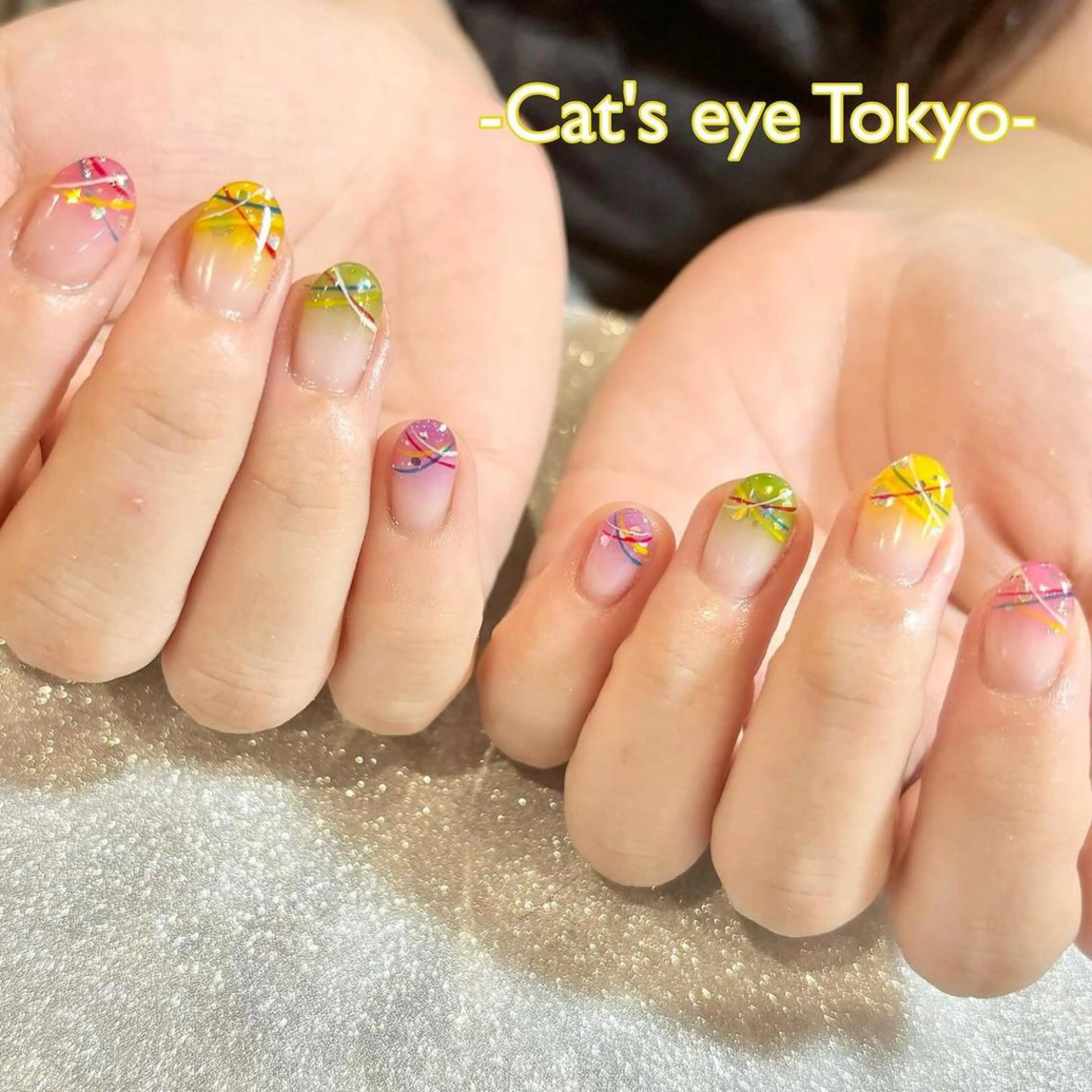 ネイル アートネイル ジェルネイル マグネットネイル ミラーネイル 持ち込み Cat's eye TOKYO 新宿店のネイルデザイン