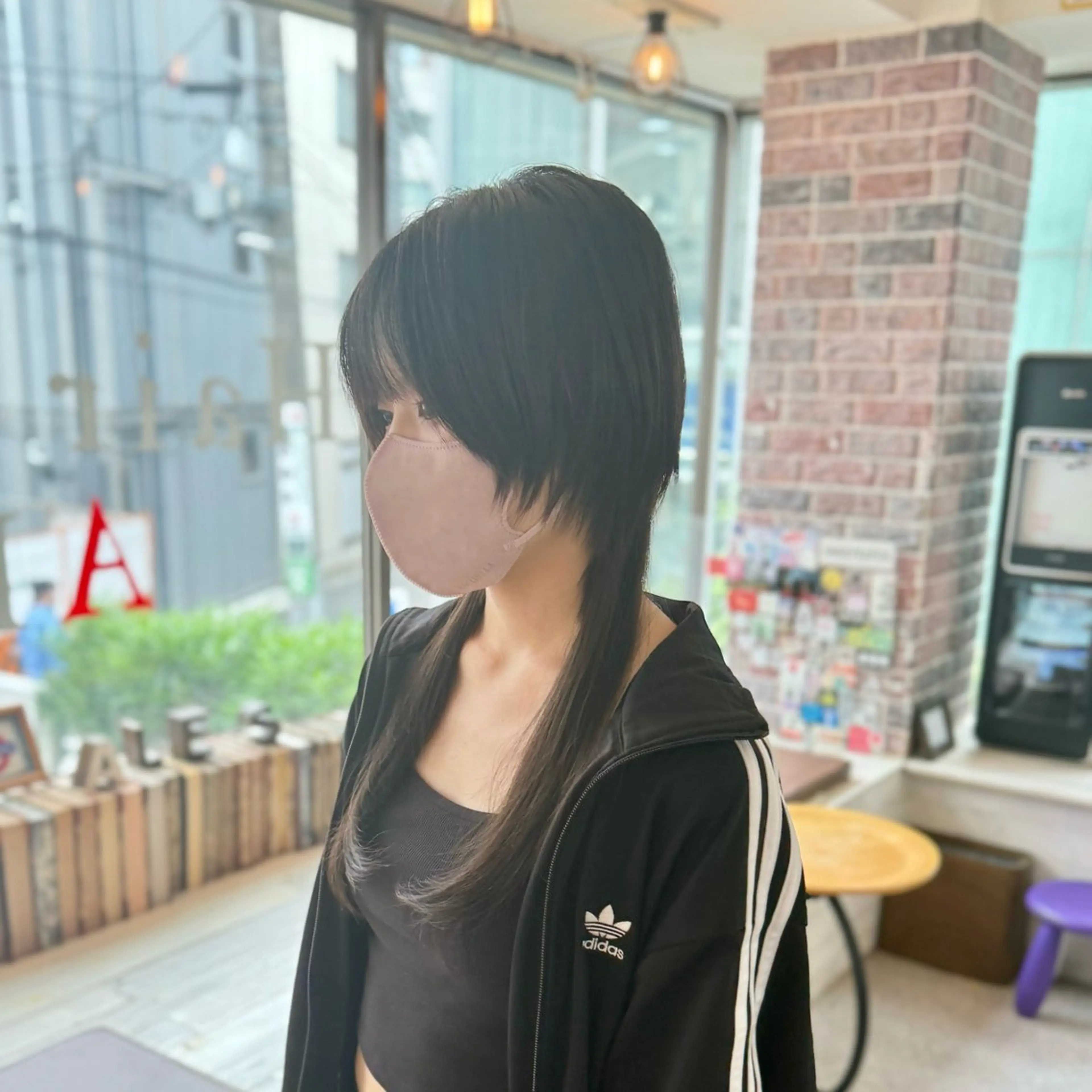 セミロング ウルフレイヤー エクステ/kokiのヘアスタイル