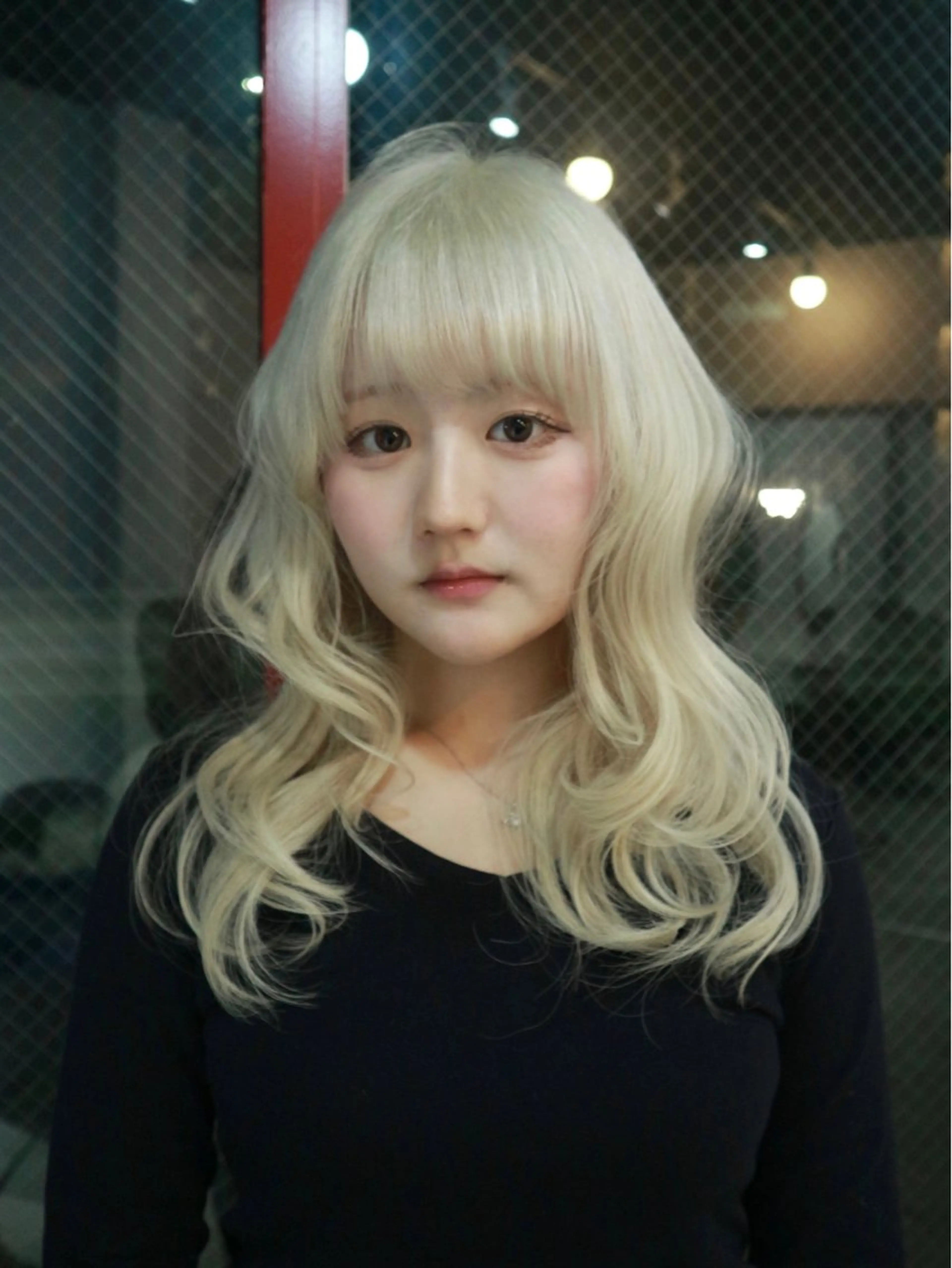 ミディアム カラー ヘアカラー トリートメント ハイトーン/メンズ/ デザイン/梅田/ミユのヘアスタイル