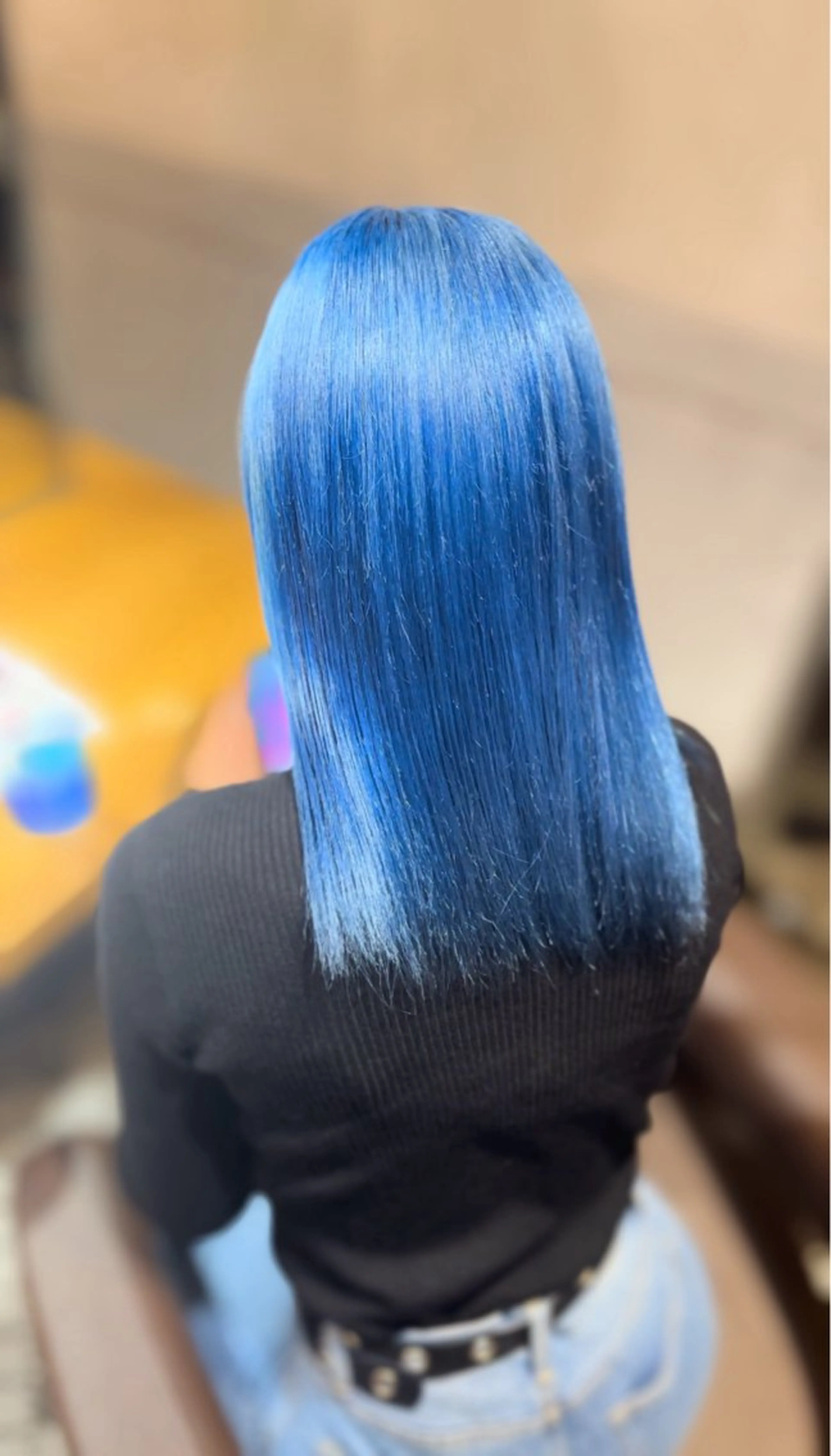 ミディアム 縮毛矯正 韓国ヘア/レイヤー/ 透明感カラー/SHUのヘアスタイル