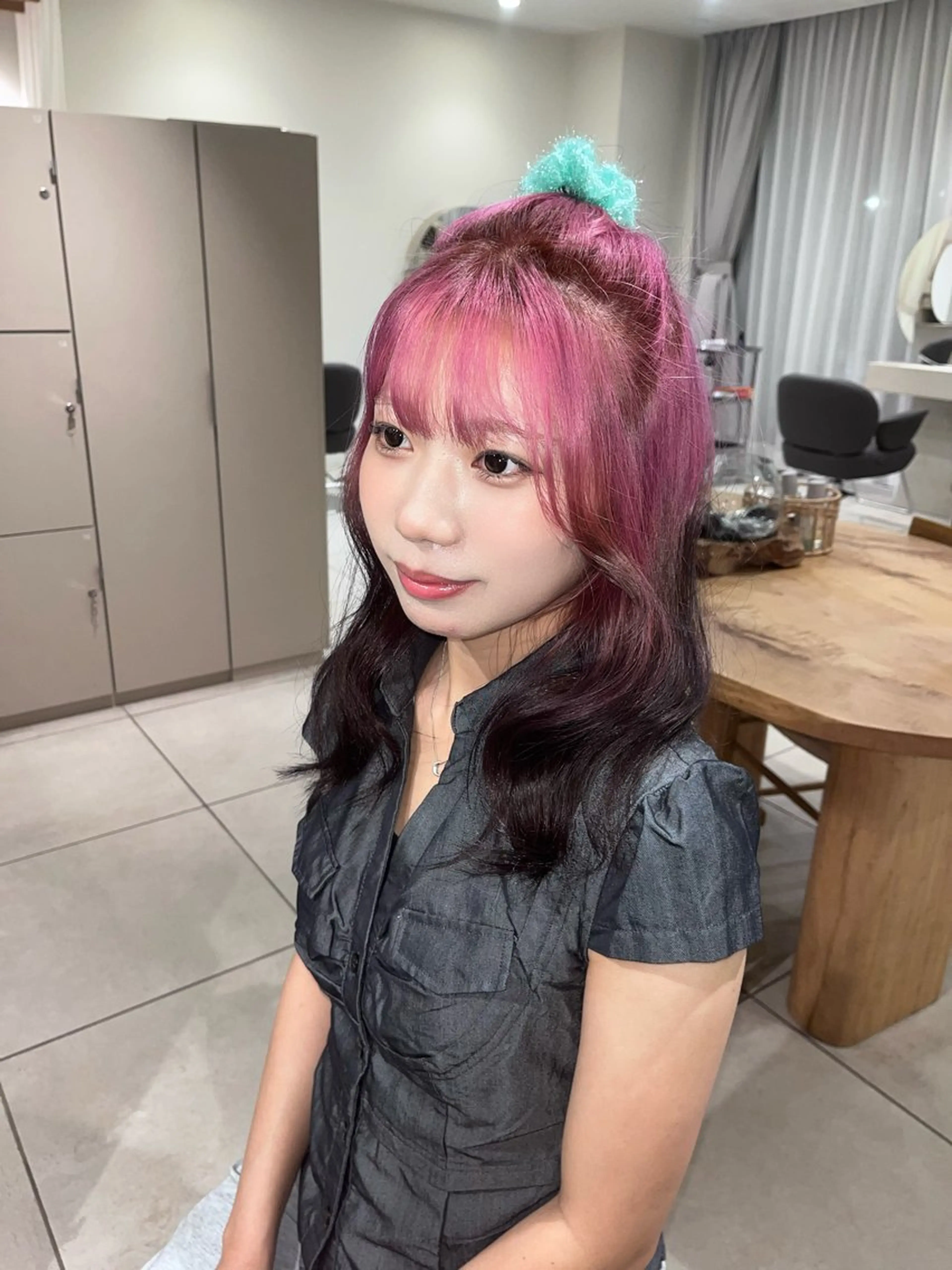 カラー ヘアカラー 横井 優奈のヘアスタイル